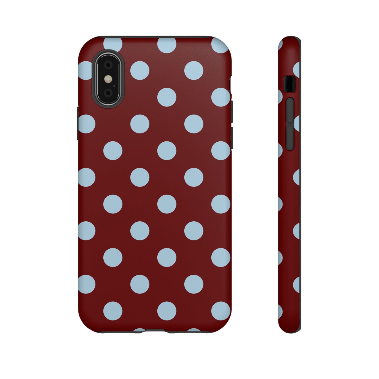 Red and Blue Polka dot