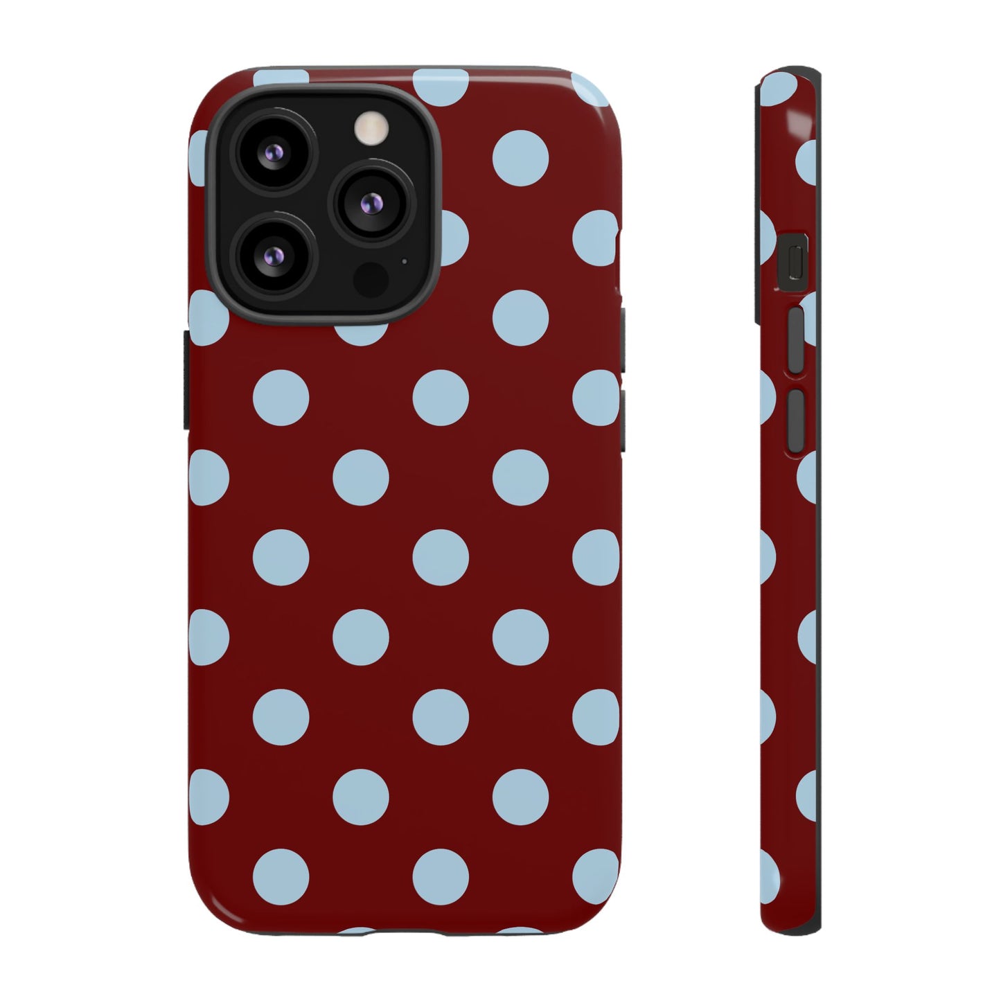 Red and Blue Polka dot