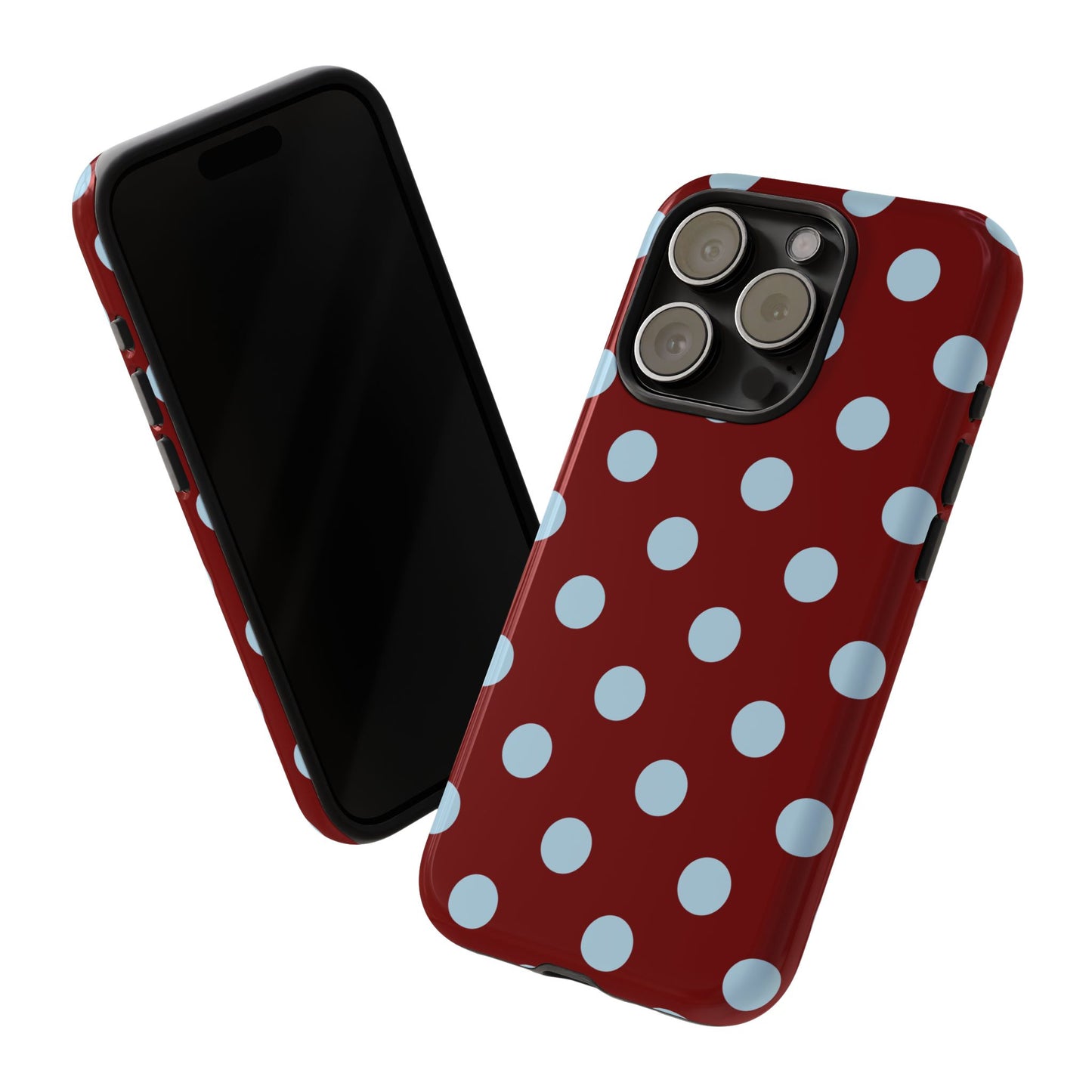 Red and Blue Polka dot
