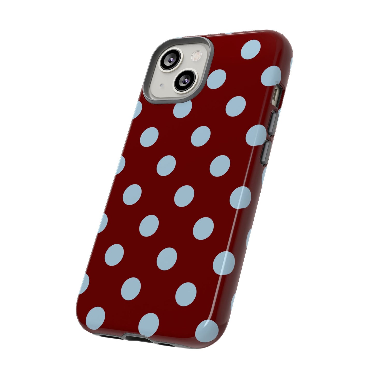 Red and Blue Polka dot