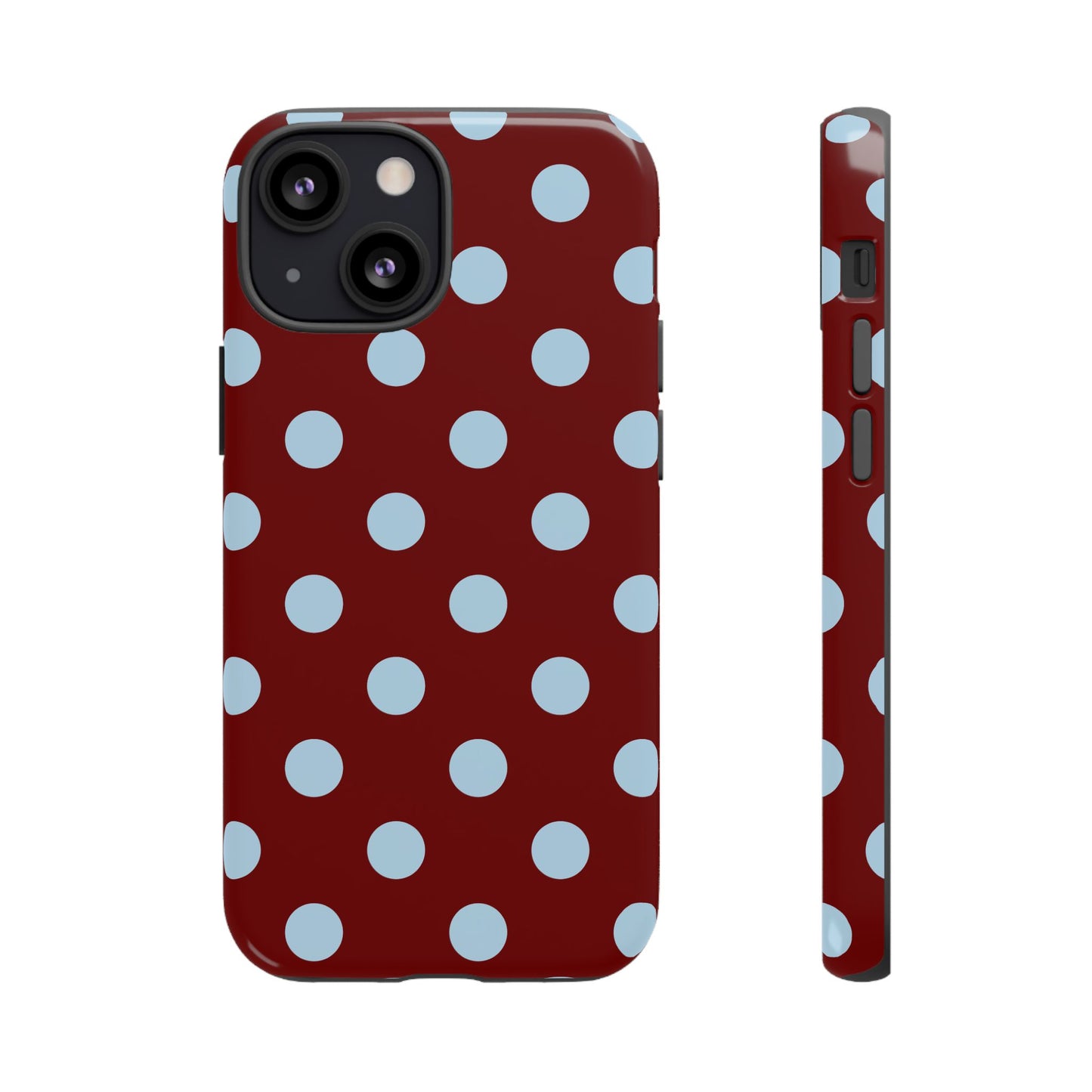 Red and Blue Polka dot