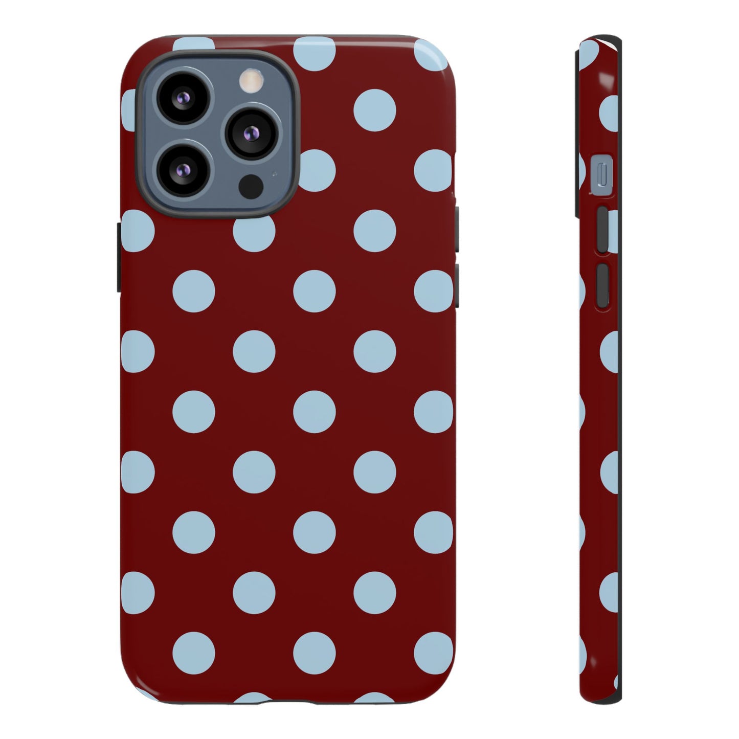Red and Blue Polka dot