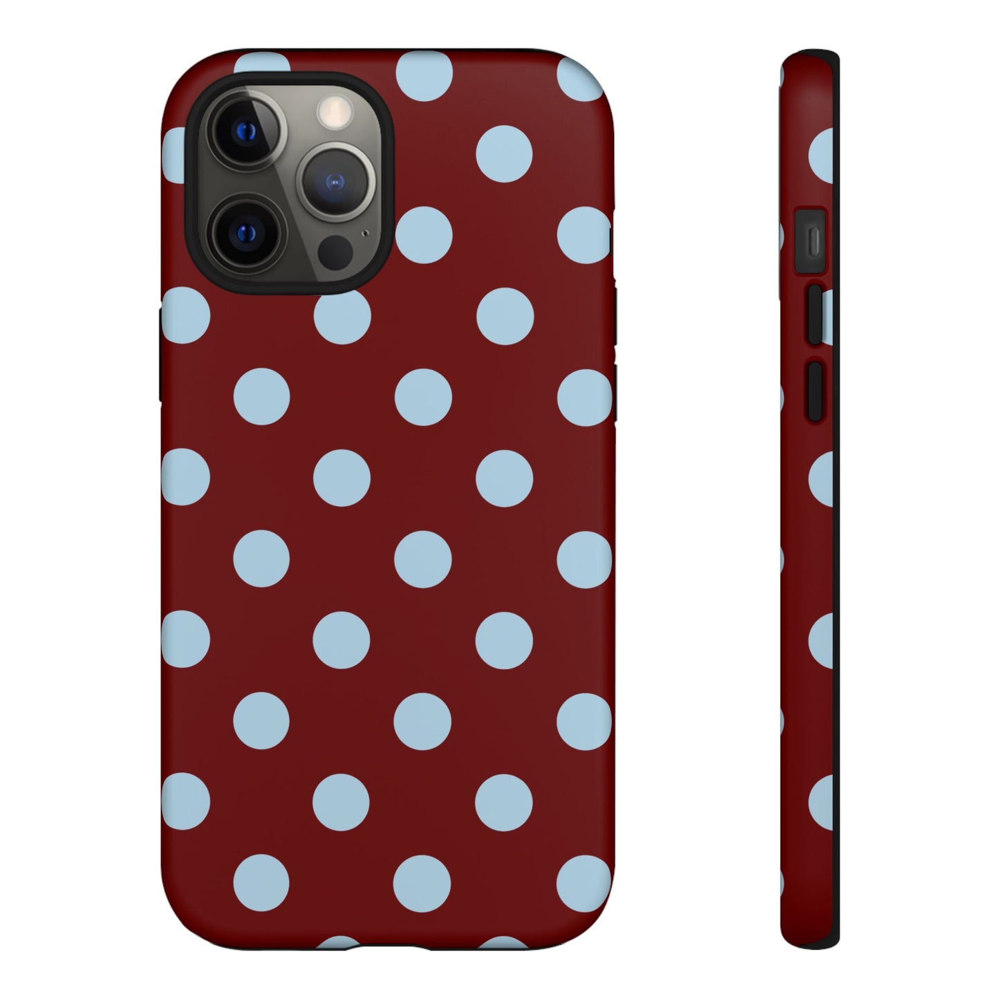 Red and Blue Polka dot