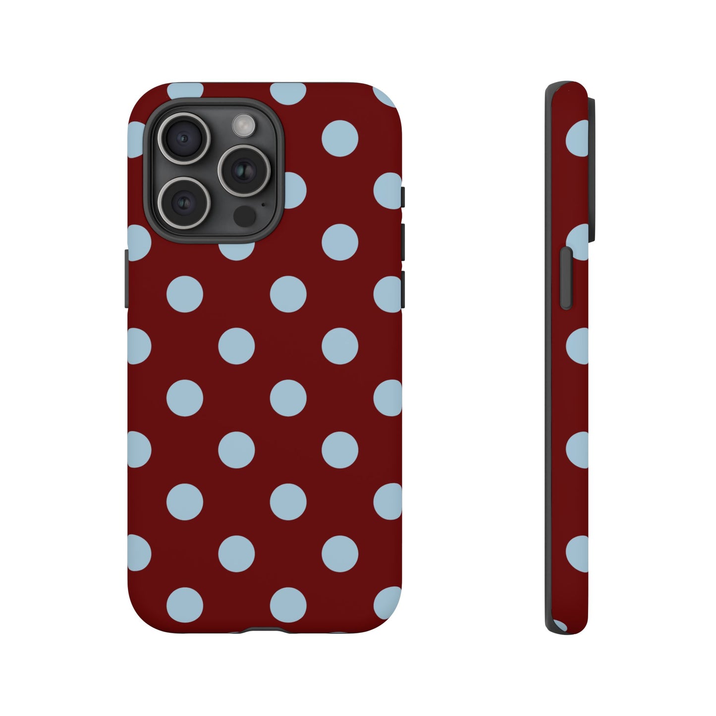 Red and Blue Polka dot