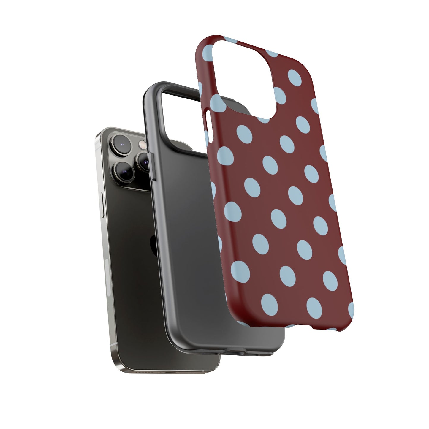 Red and Blue Polka dot