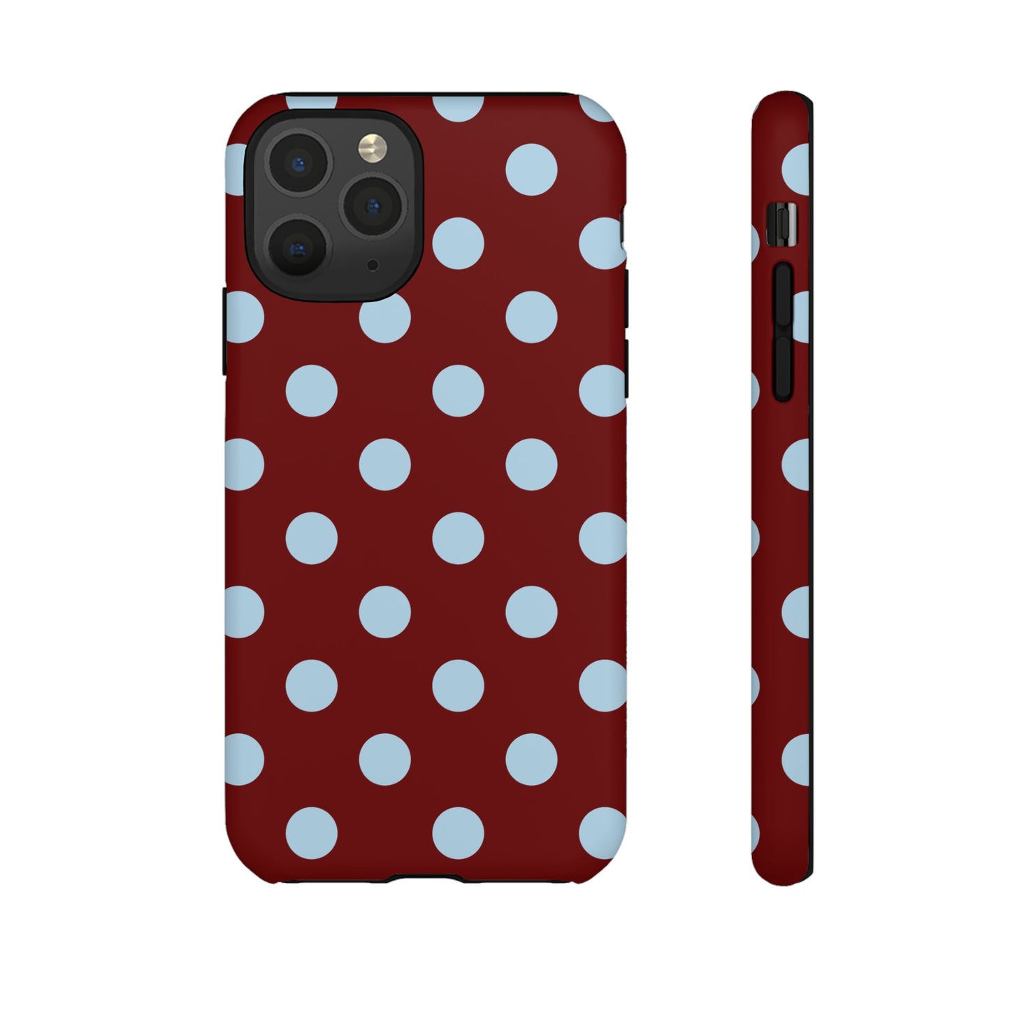 Red and Blue Polka dot