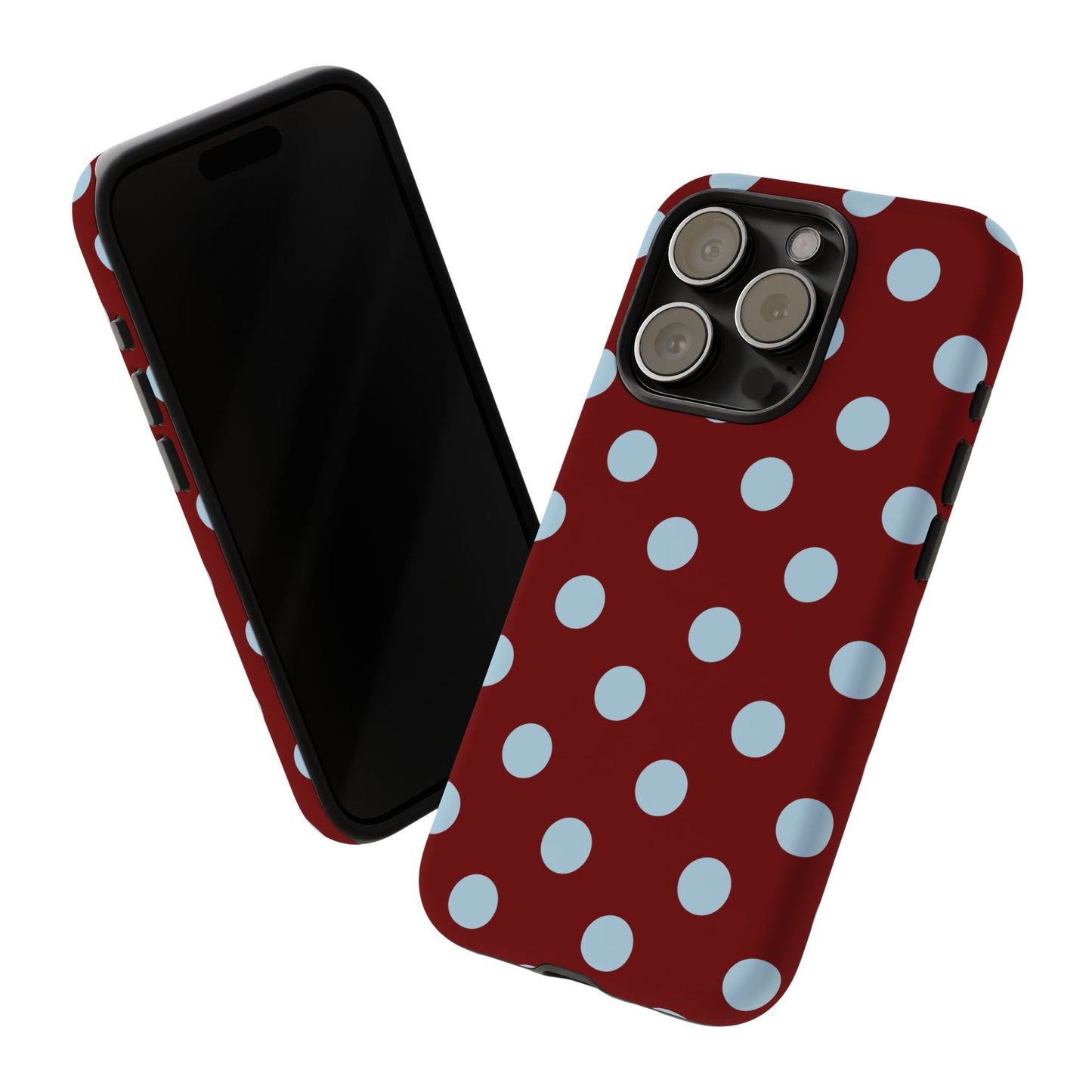 Red and Blue Polka dot