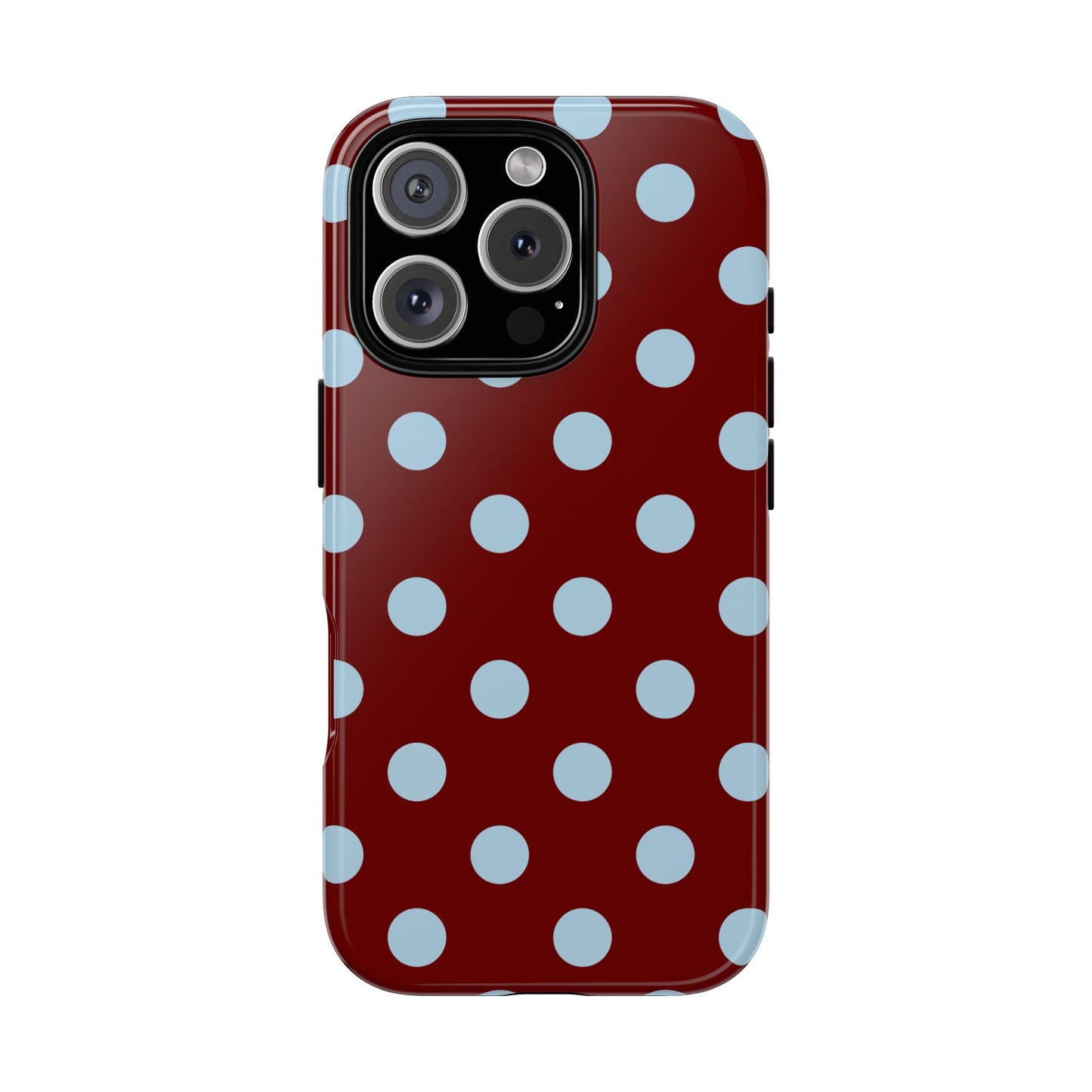 Red and Blue Polka dot