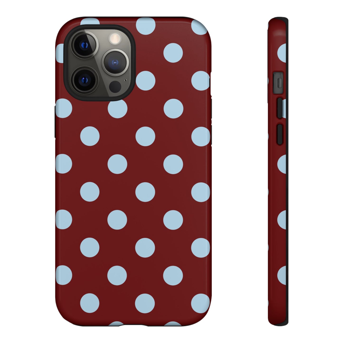 Red and Blue Polka dot
