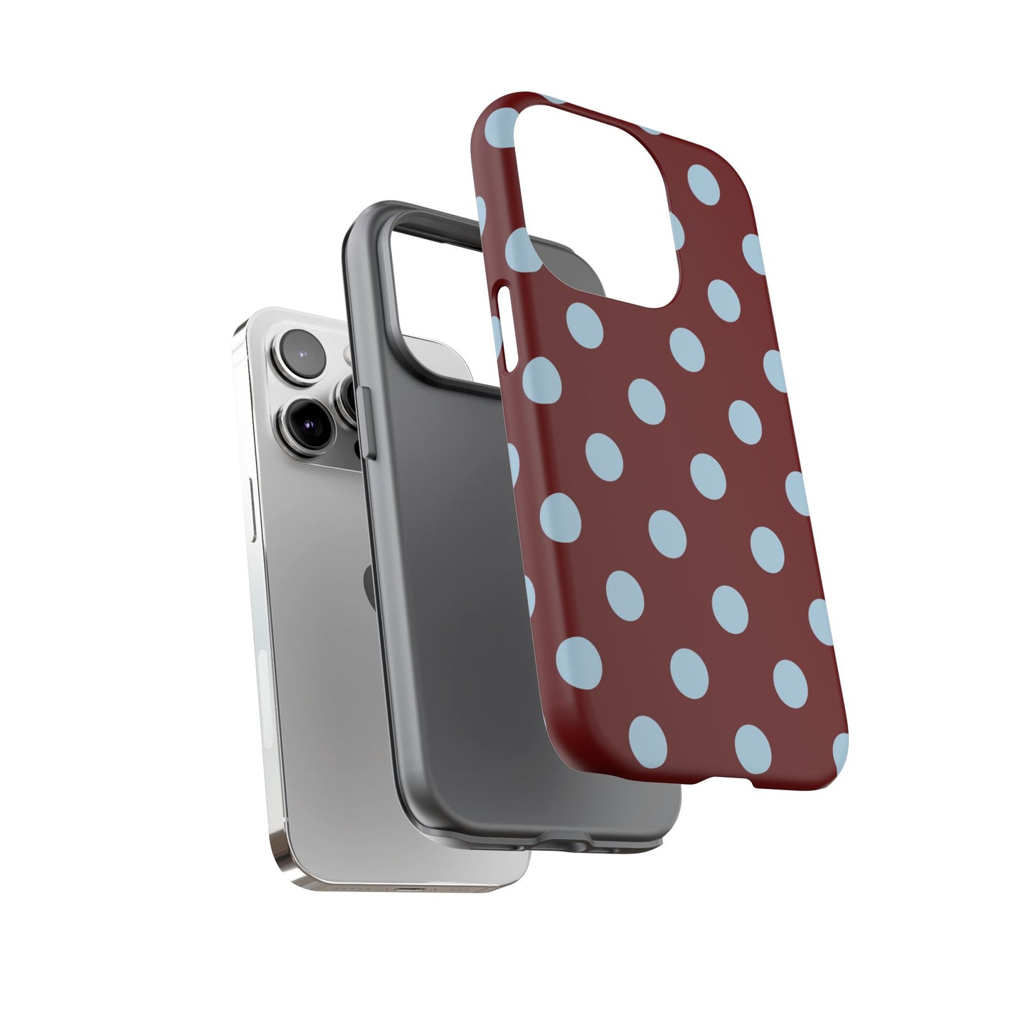 Red and Blue Polka dot