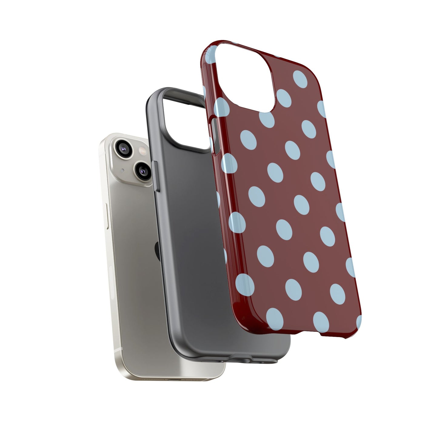 Red and Blue Polka dot