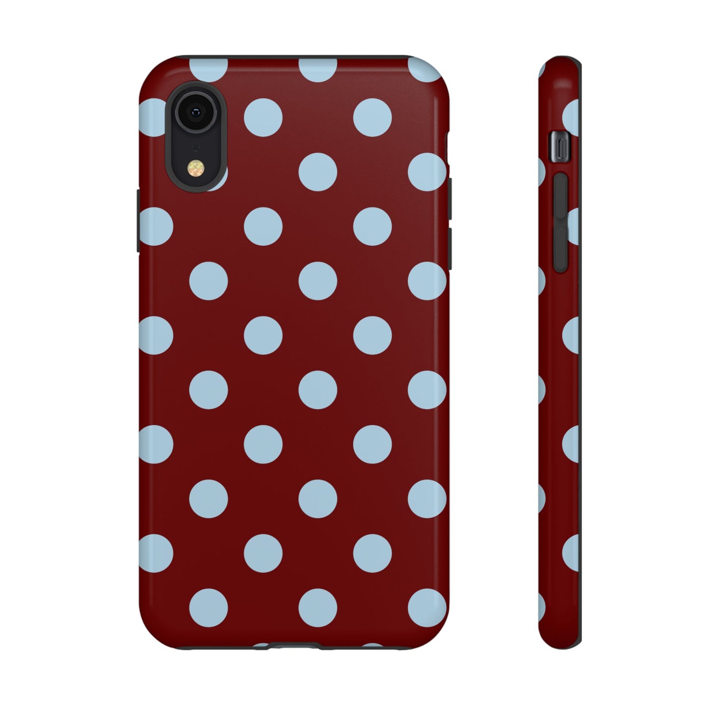 Red and Blue Polka dot
