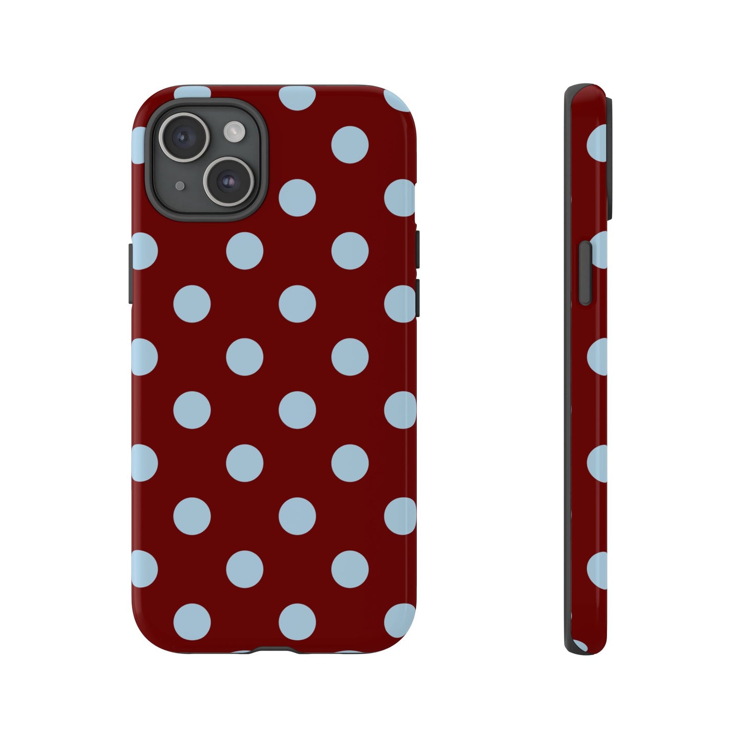 Red and Blue Polka dot