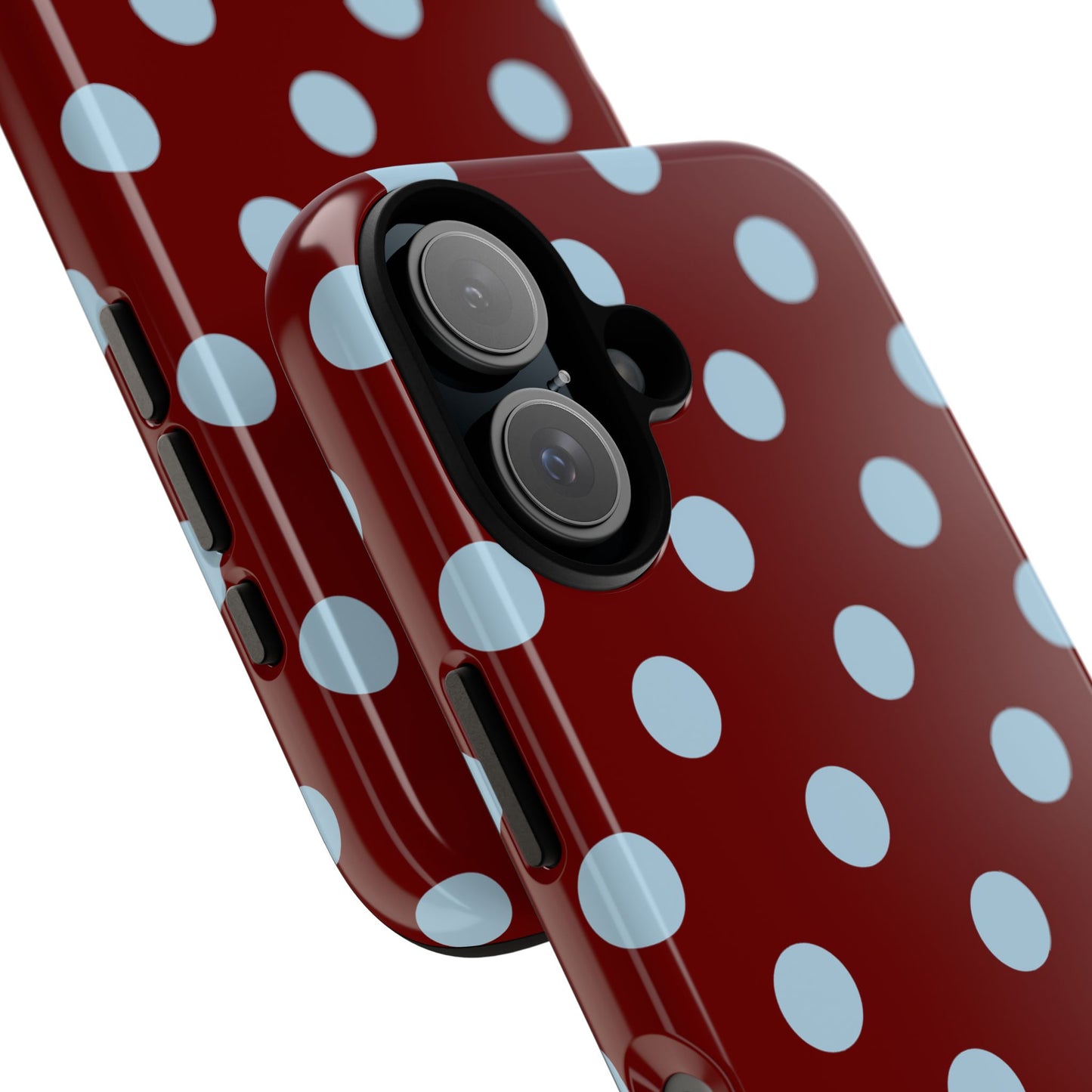 Red and Blue Polka dot