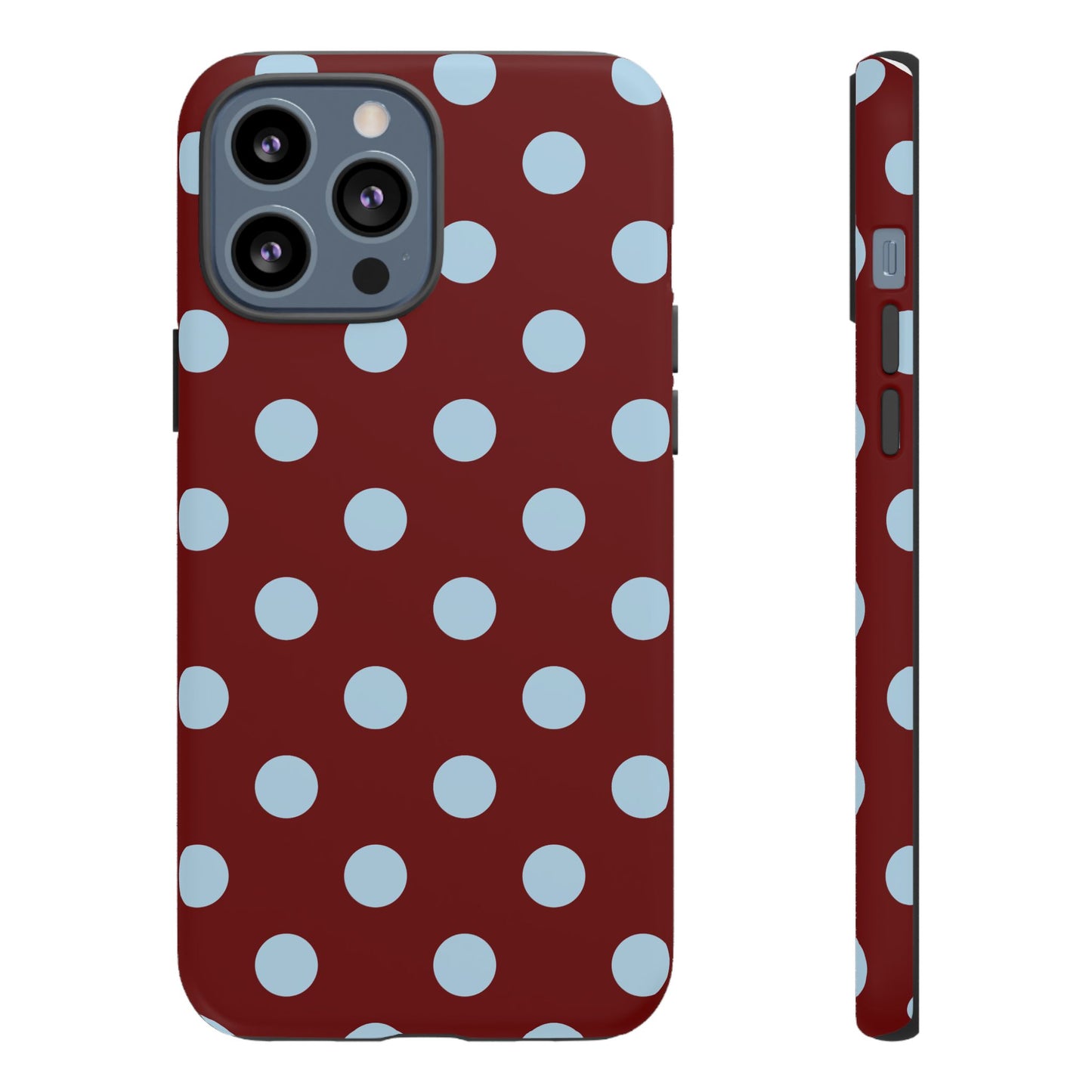 Red and Blue Polka dot