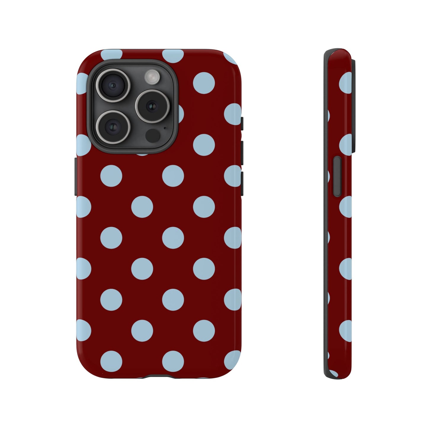 Red and Blue Polka dot