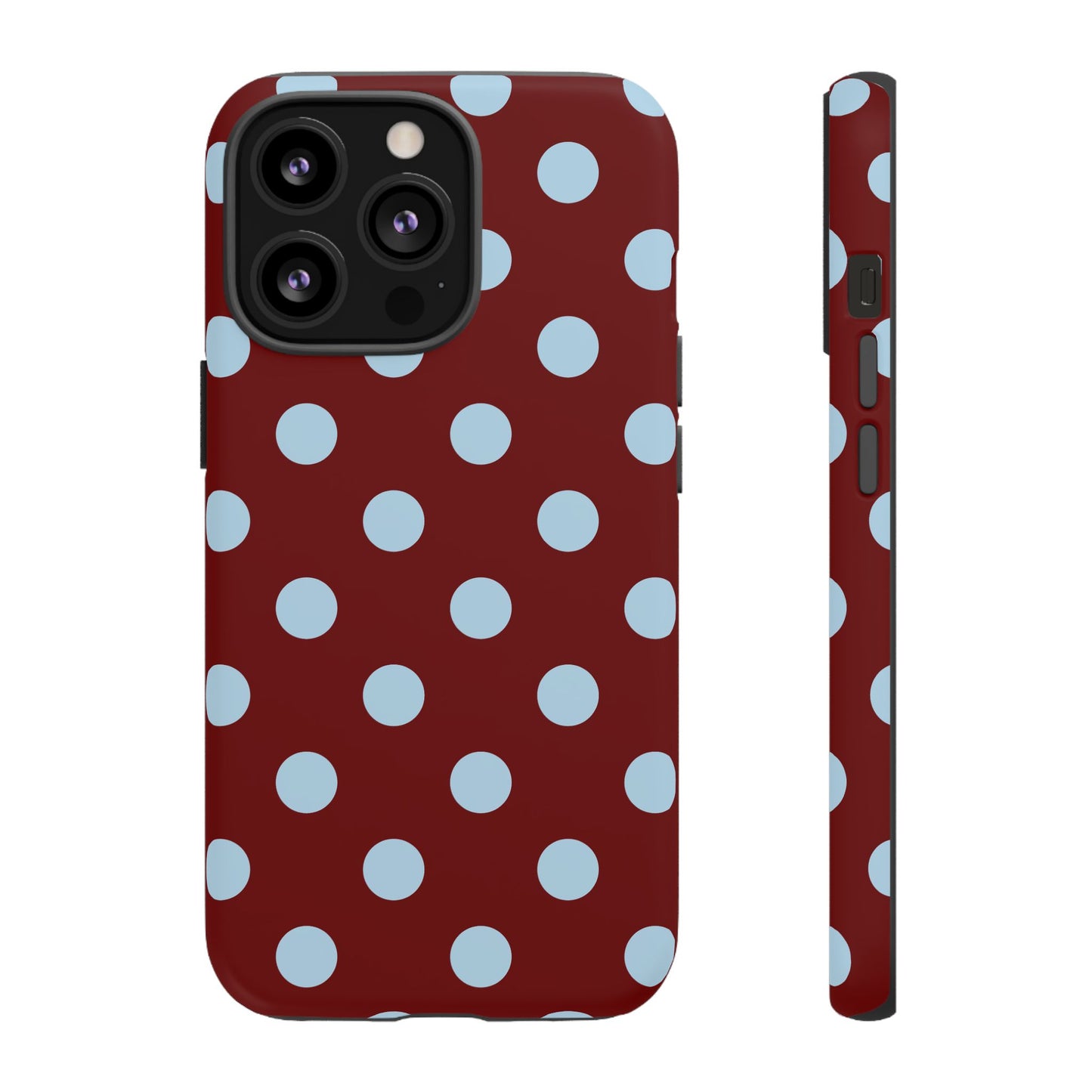 Red and Blue Polka dot