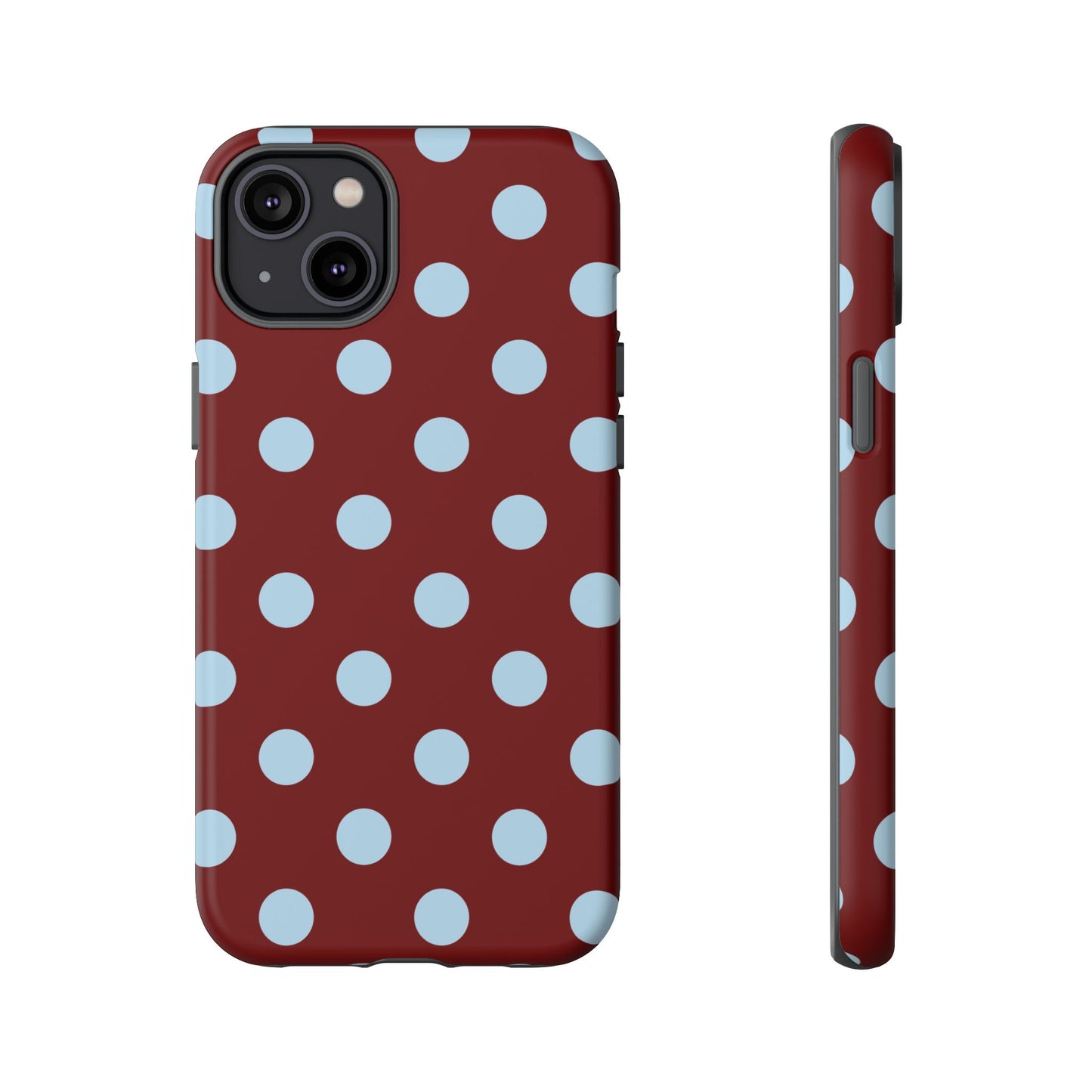 Red and Blue Polka dot