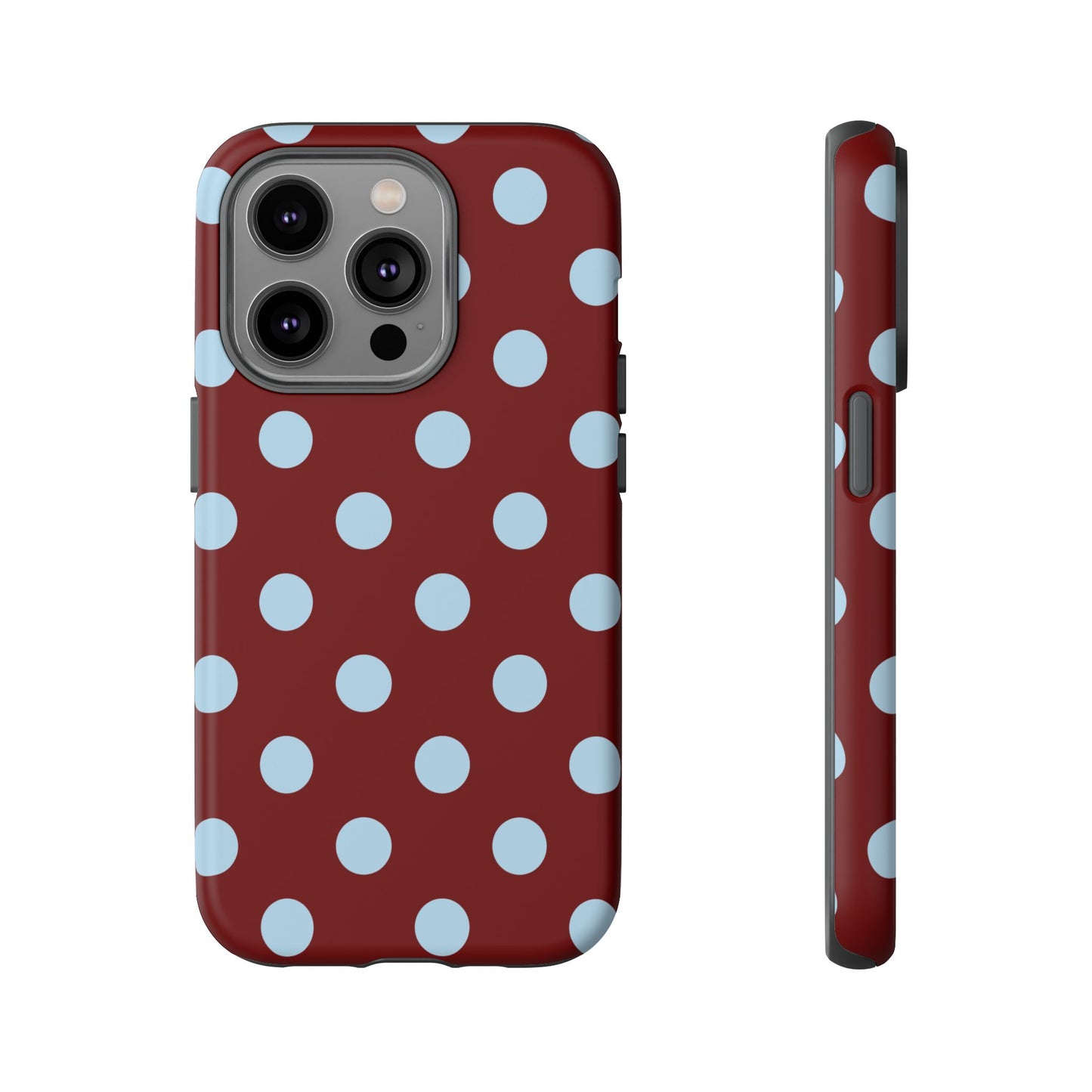 Red and Blue Polka dot