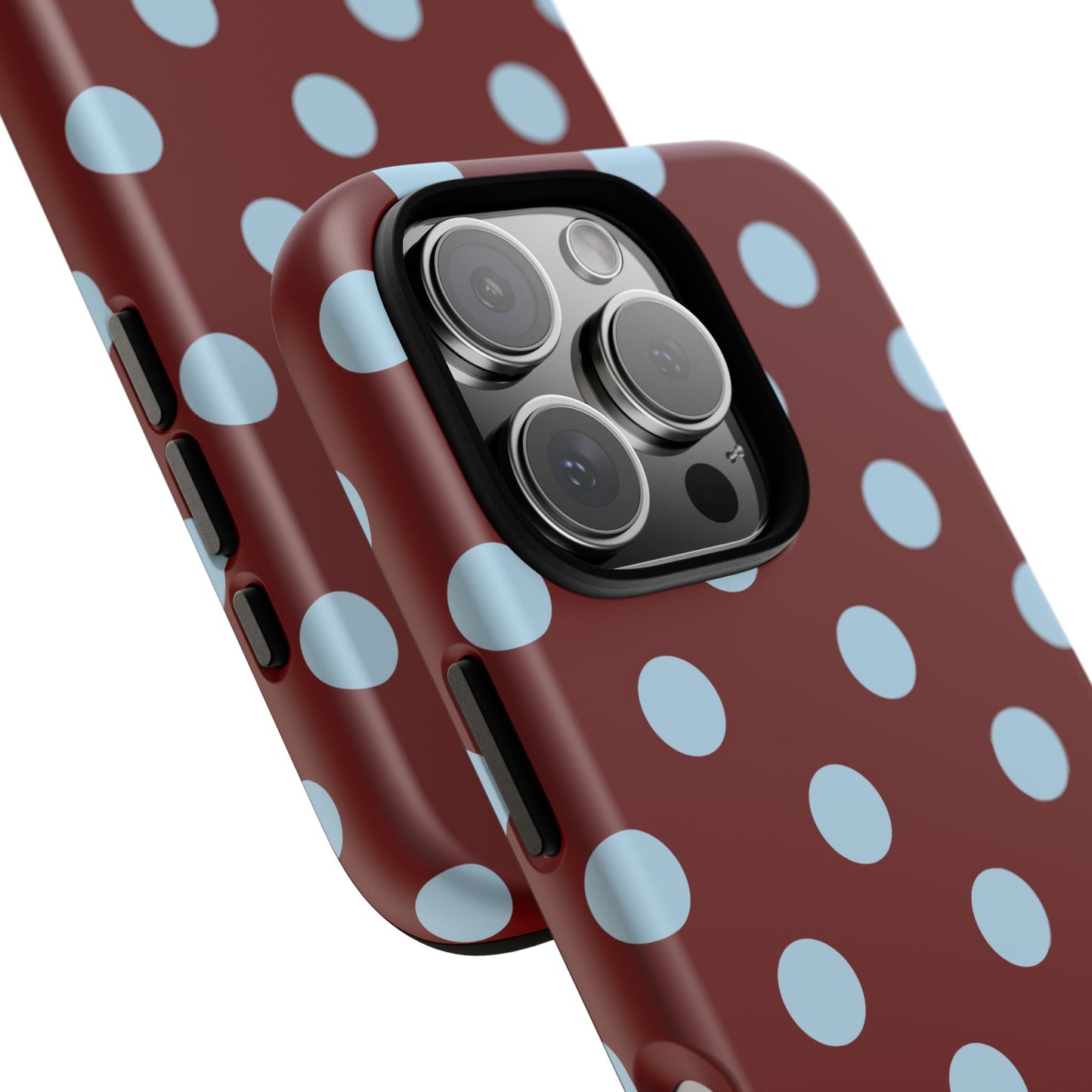 Red and Blue Polka dot