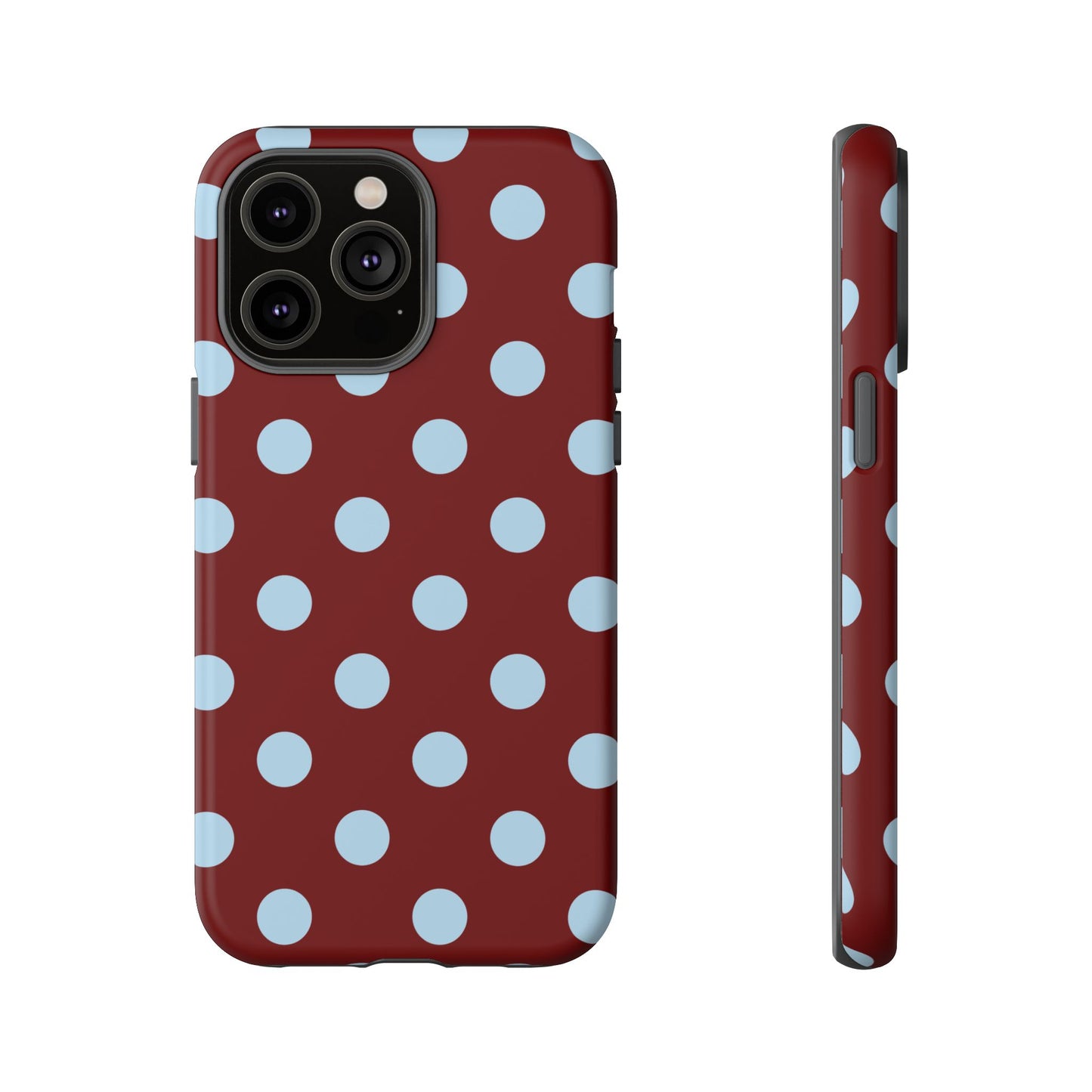 Red and Blue Polka dot