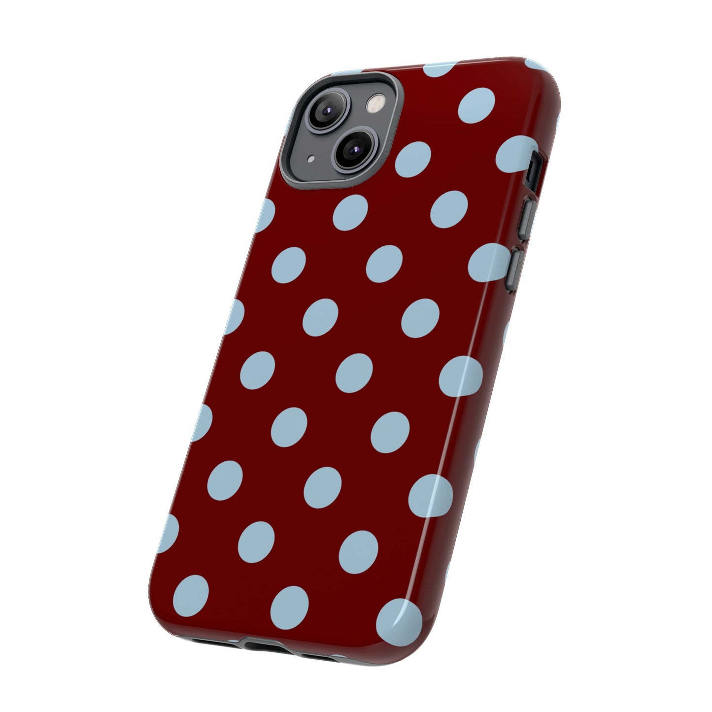 Red and Blue Polka dot