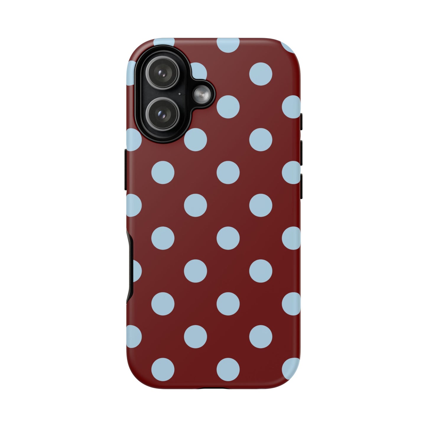Red and Blue Polka dot
