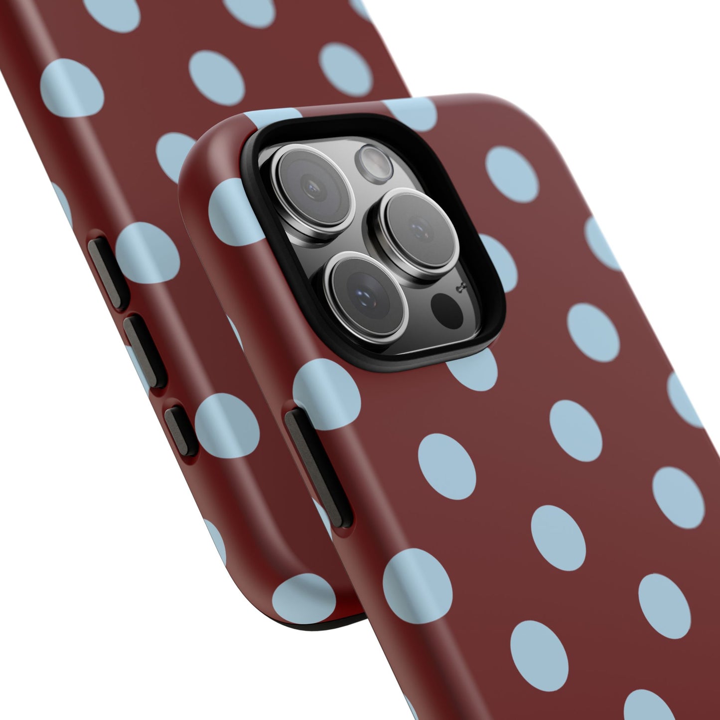 Red and Blue Polka dot