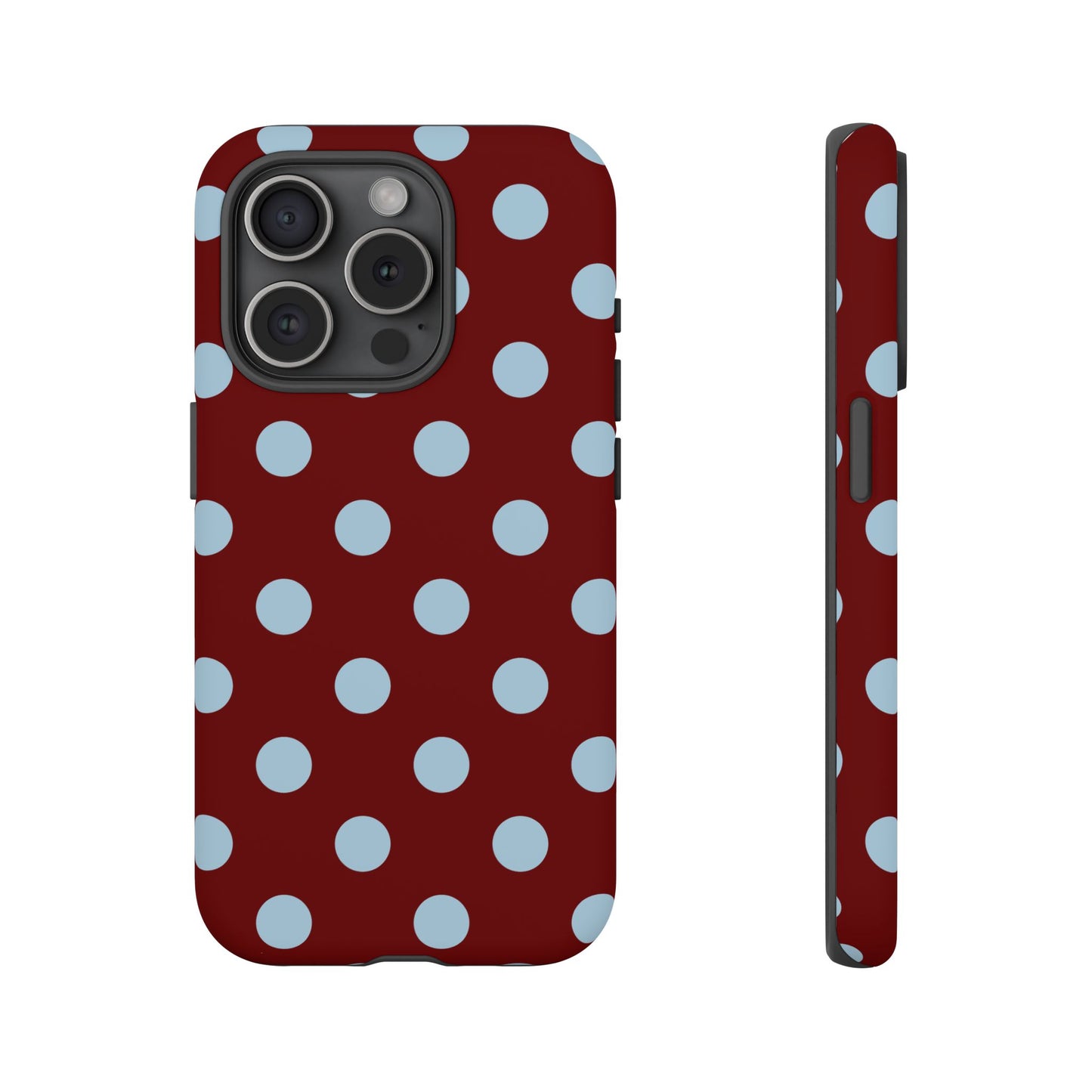 Red and Blue Polka dot