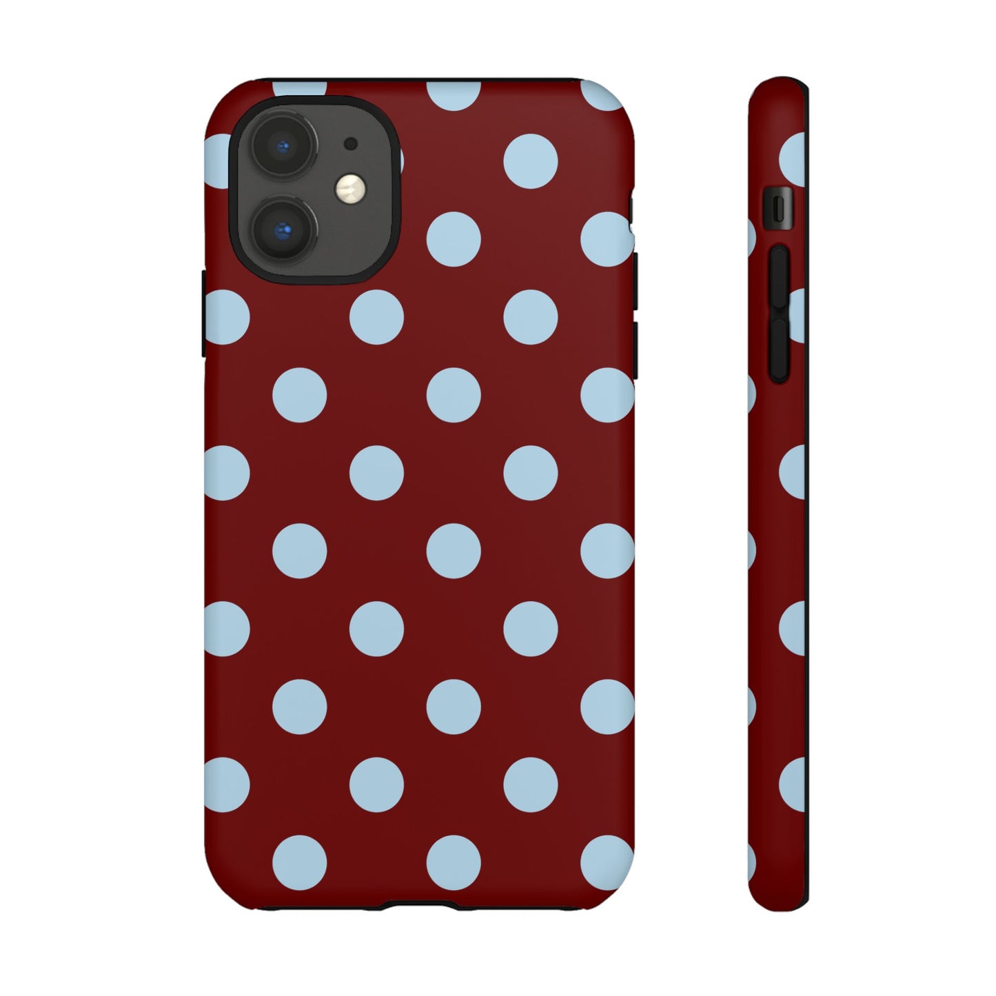 Red and Blue Polka dot