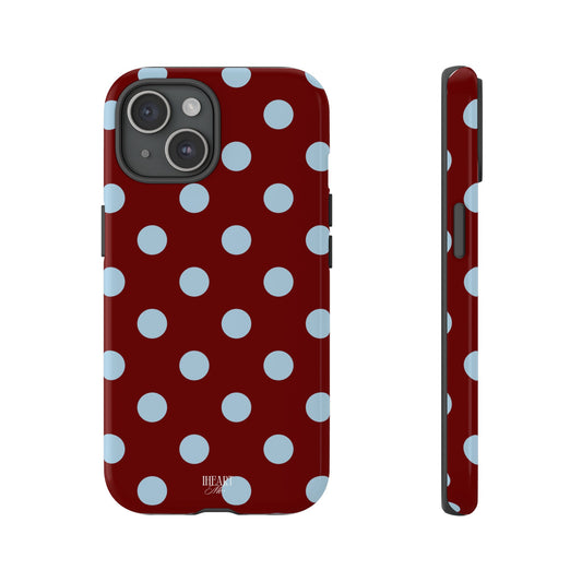 Red and Blue Polka dot