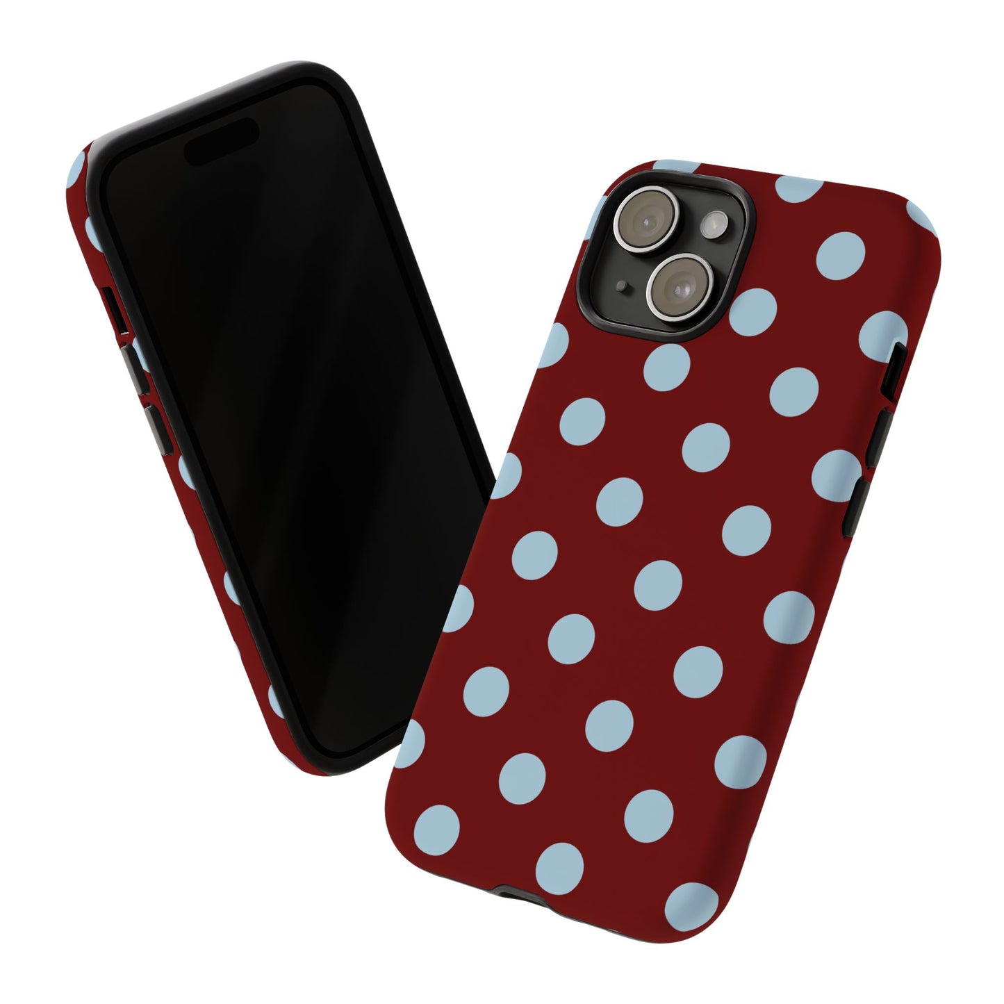 Red and Blue Polka dot