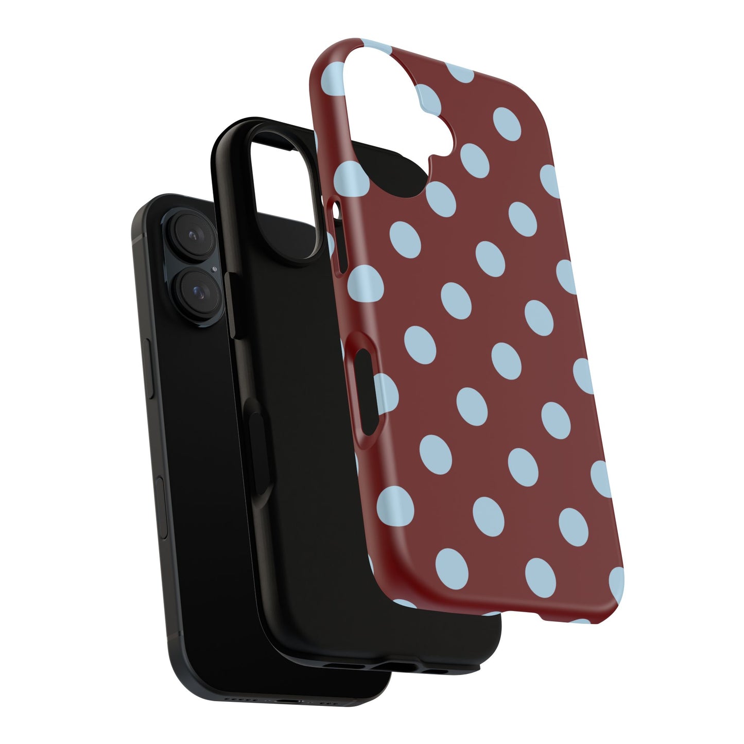 Red and Blue Polka dot