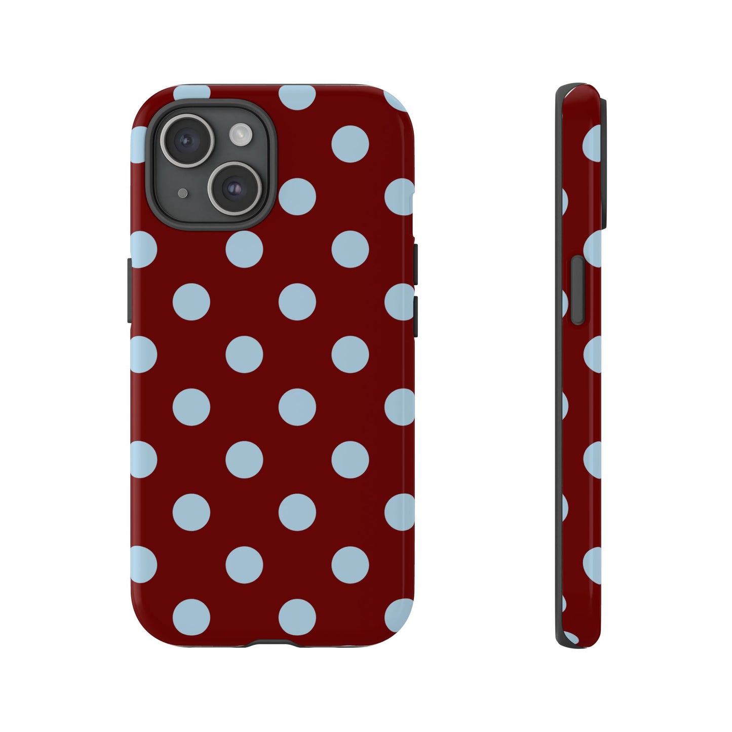 Red and Blue Polka dot