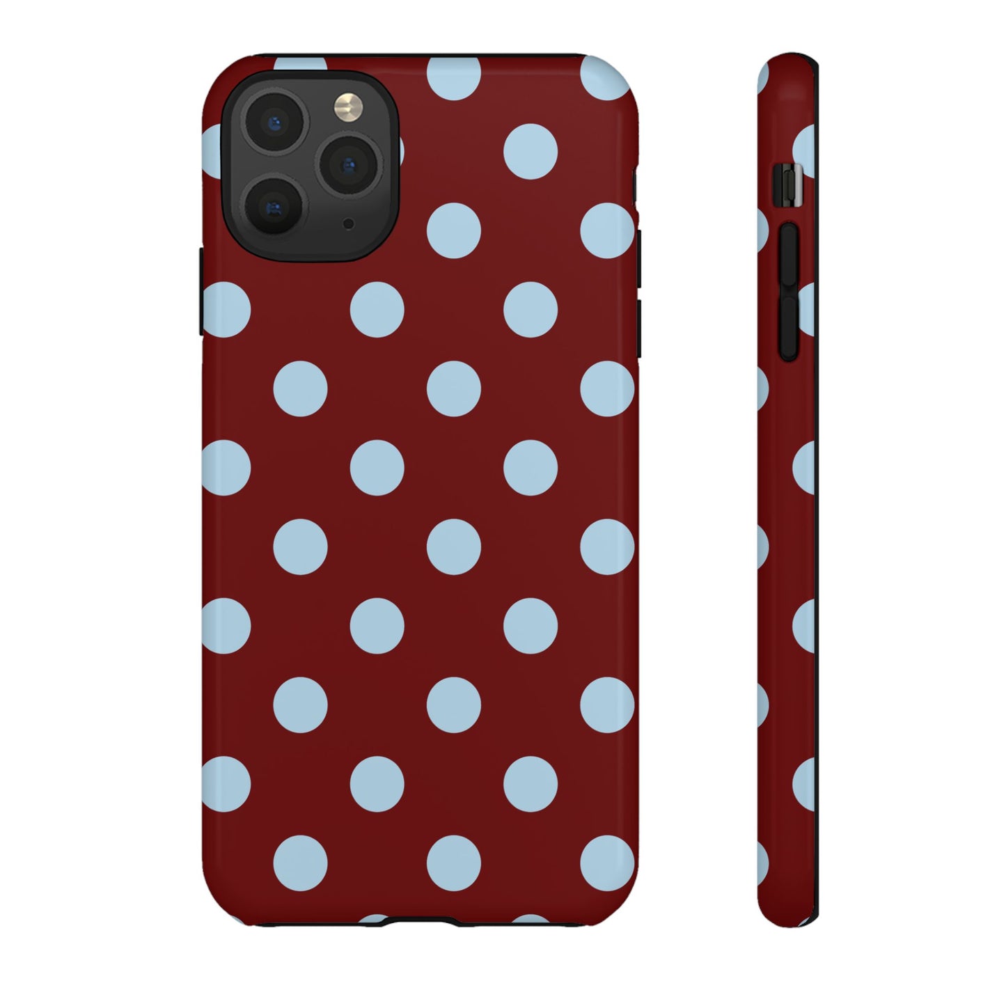Red and Blue Polka dot