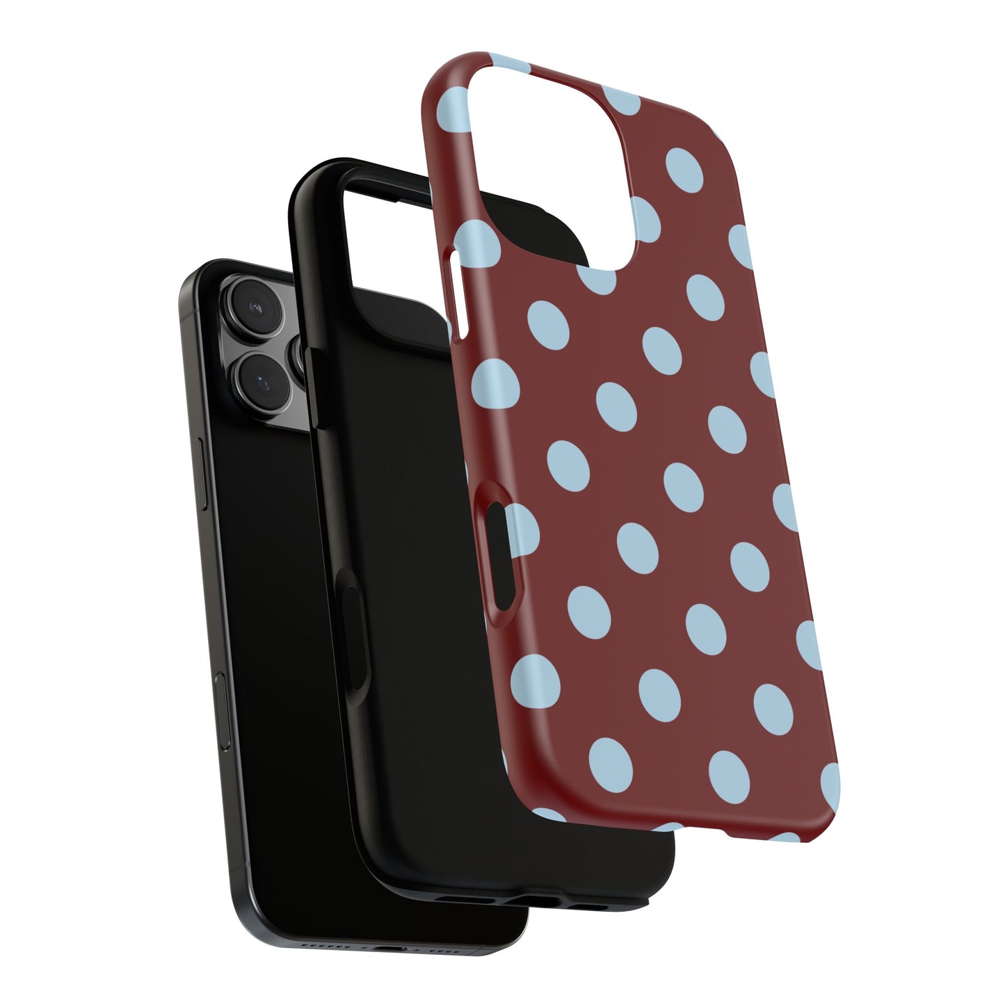 Red and Blue Polka dot