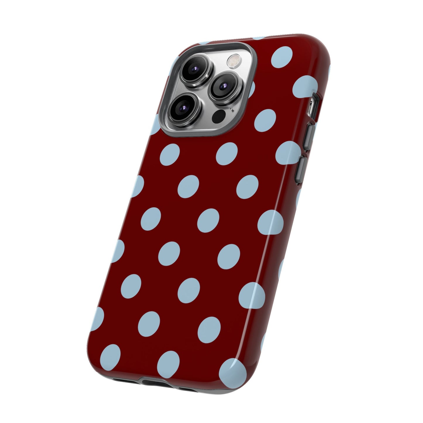 Red and Blue Polka dot