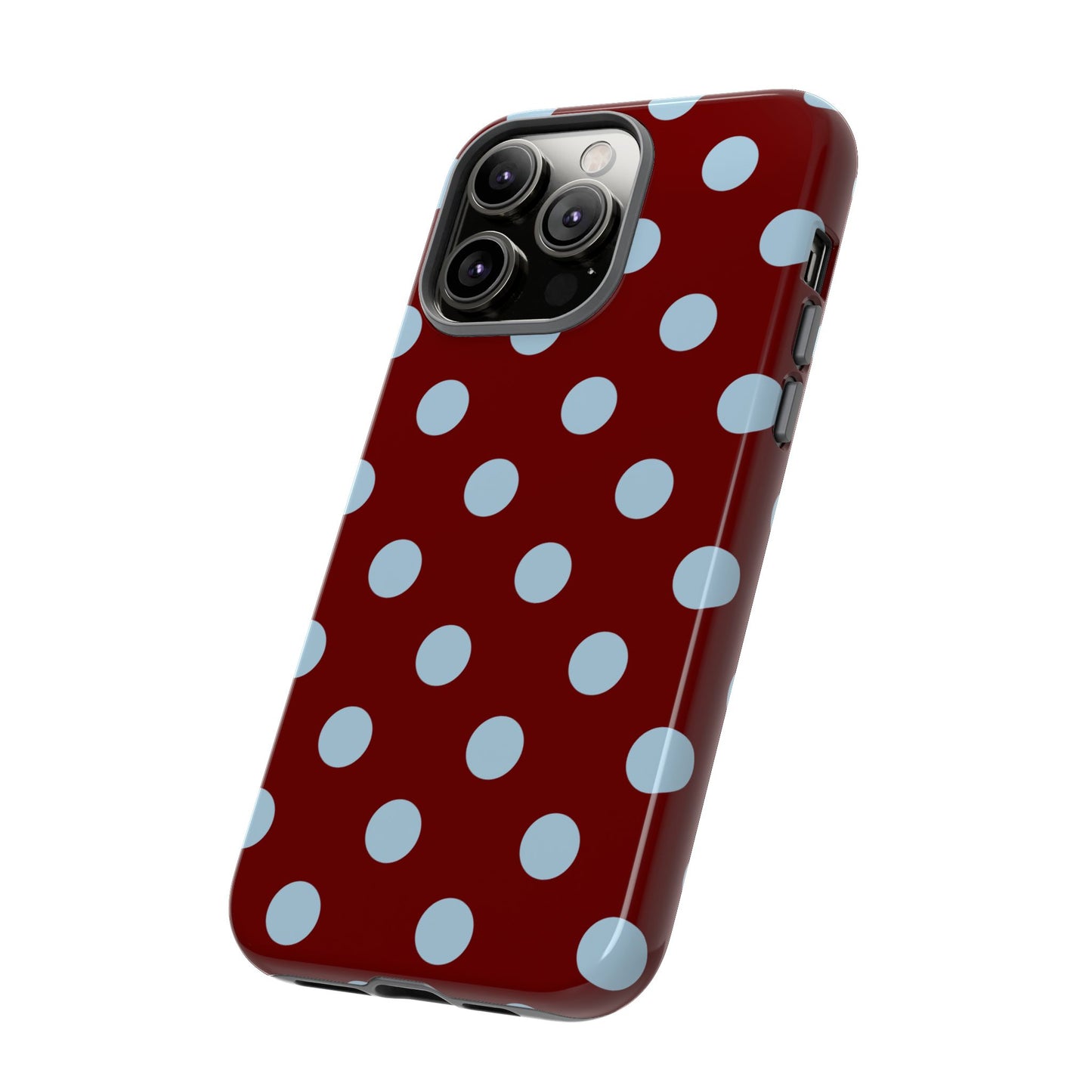Red and Blue Polka dot
