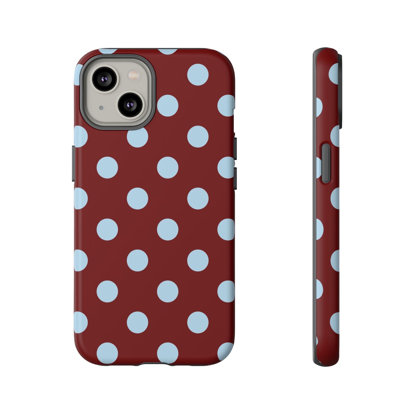 Red and Blue Polka dot