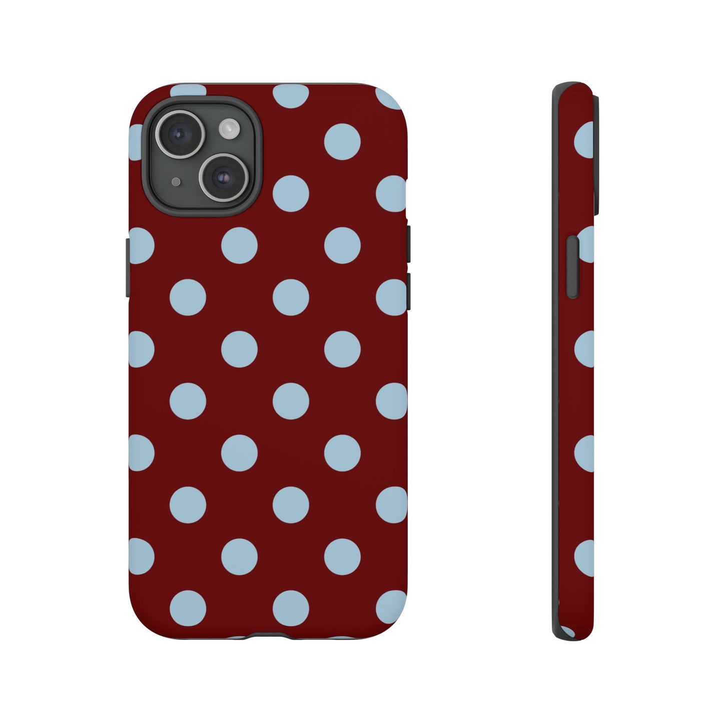 Red and Blue Polka dot