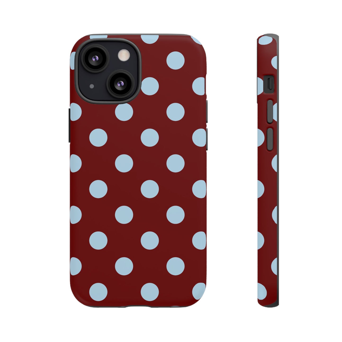 Red and Blue Polka dot