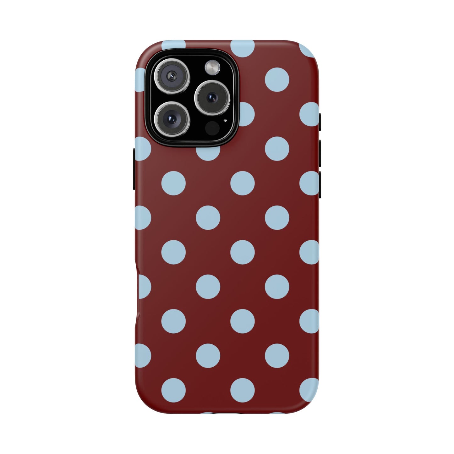 Red and Blue Polka dot