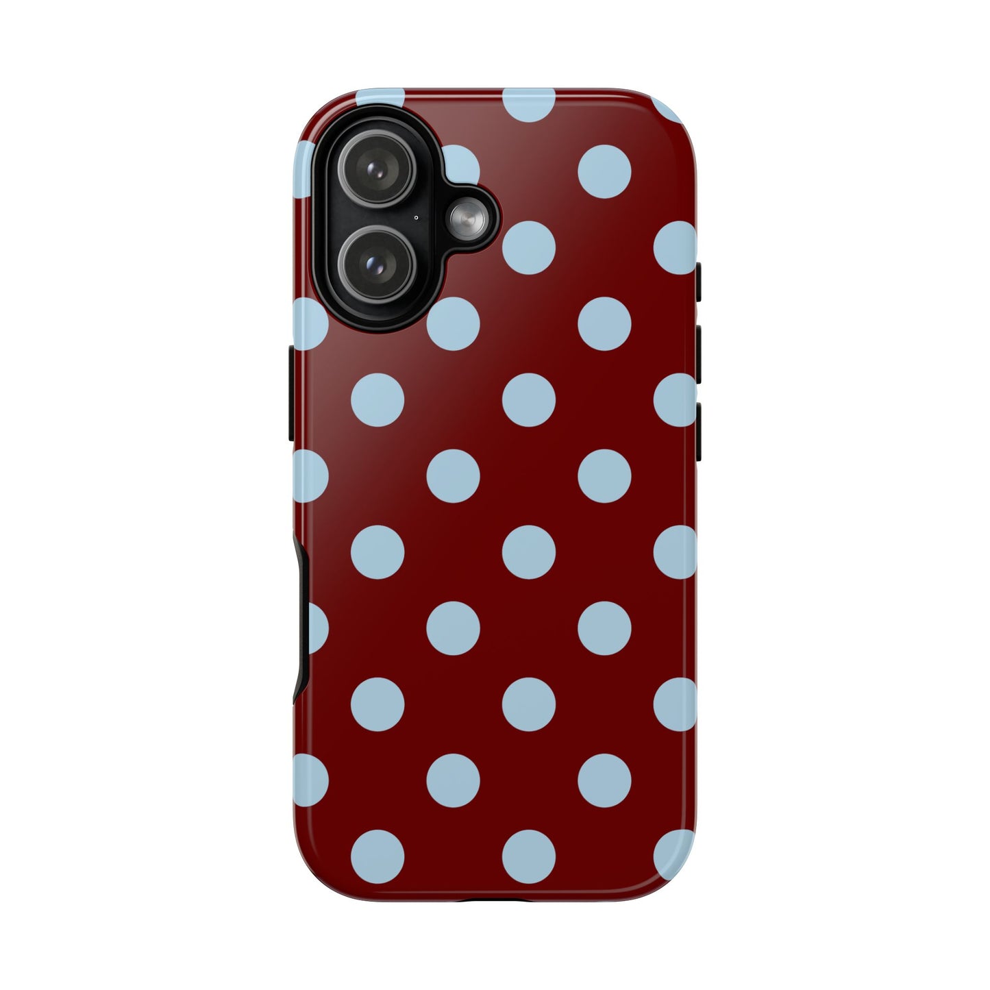 Red and Blue Polka dot