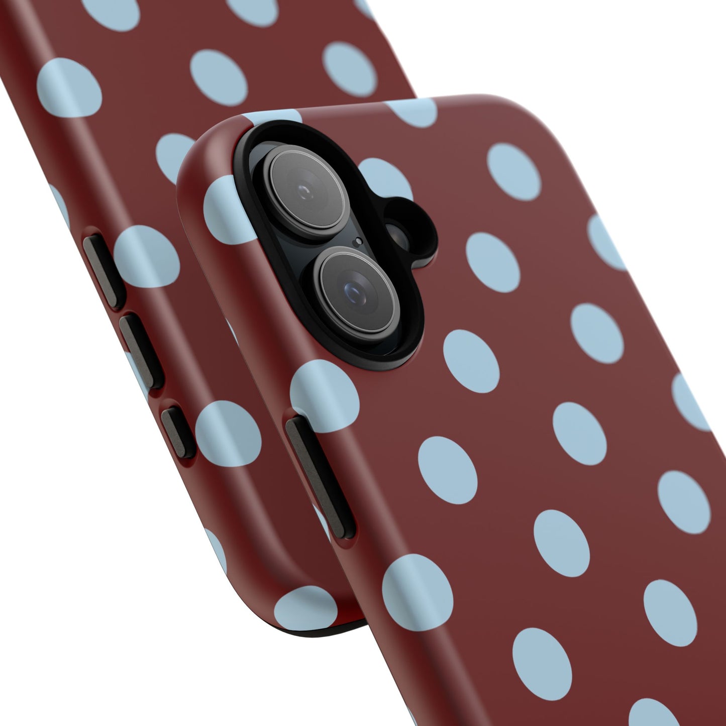 Red and Blue Polka dot