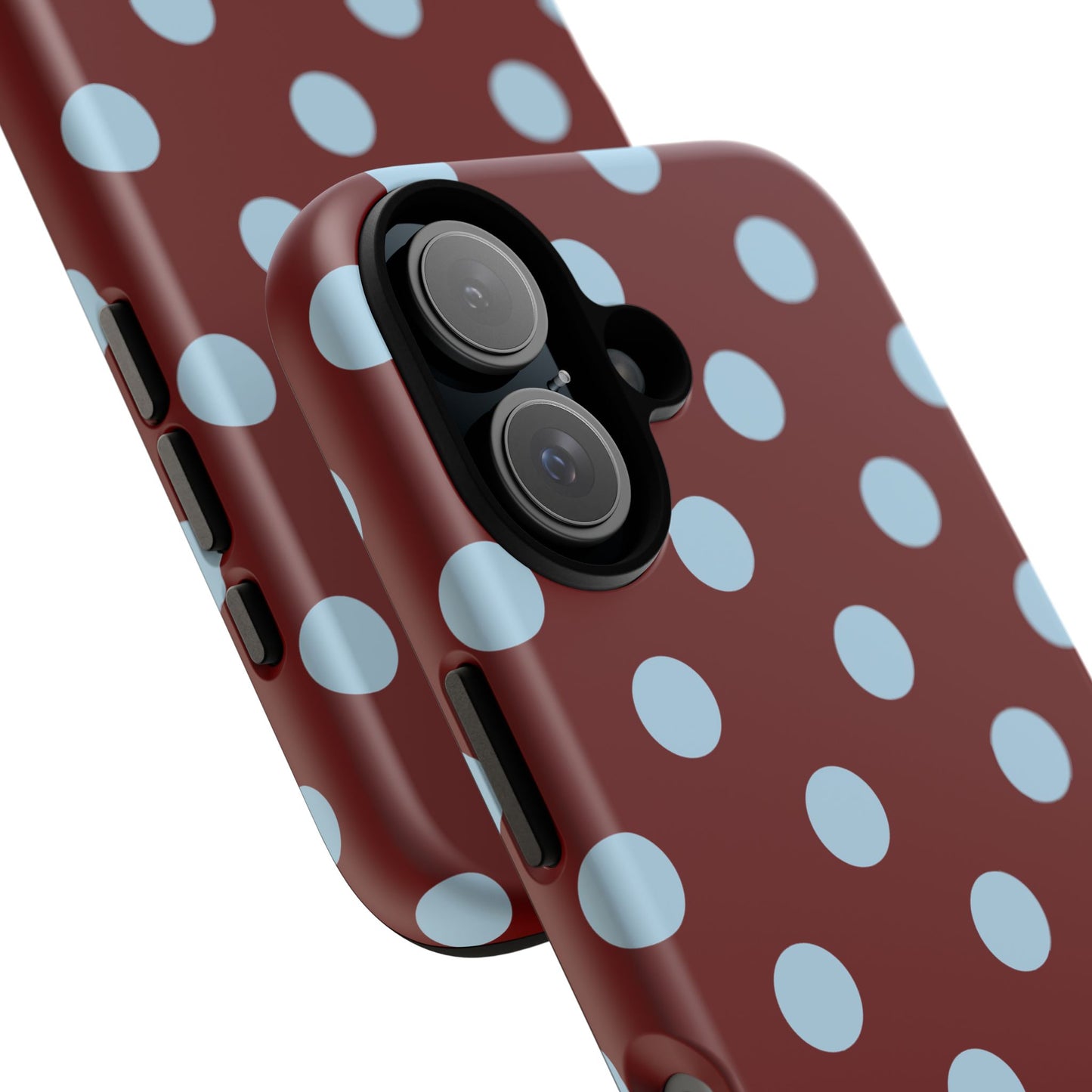 Red and Blue Polka dot