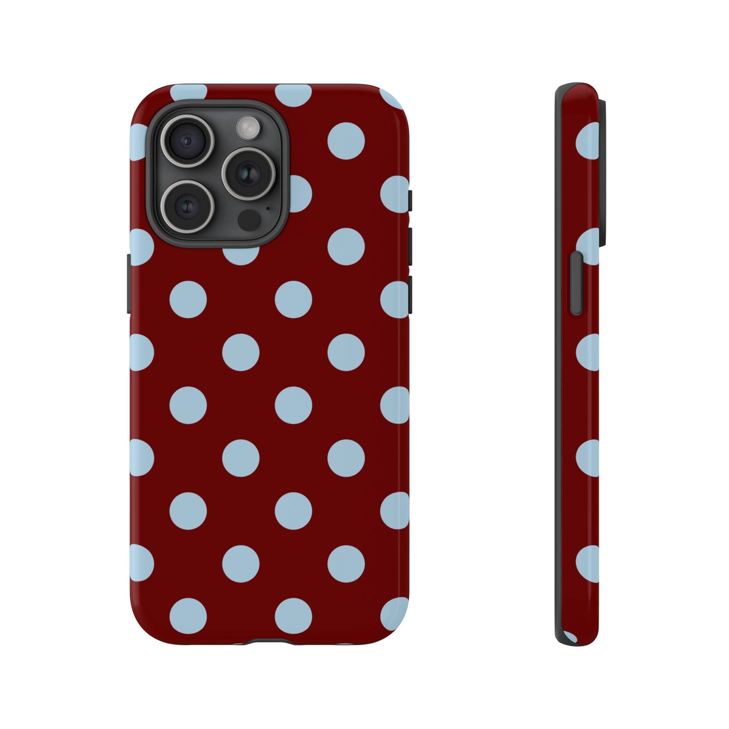 Red and Blue Polka dot