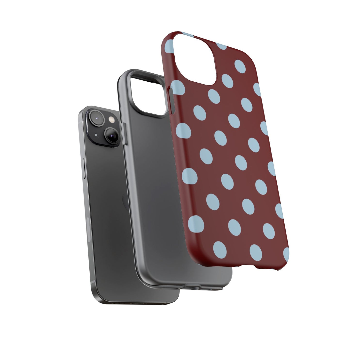 Red and Blue Polka dot