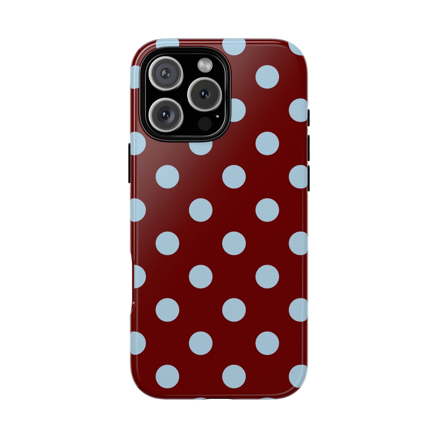 Red and Blue Polka dot
