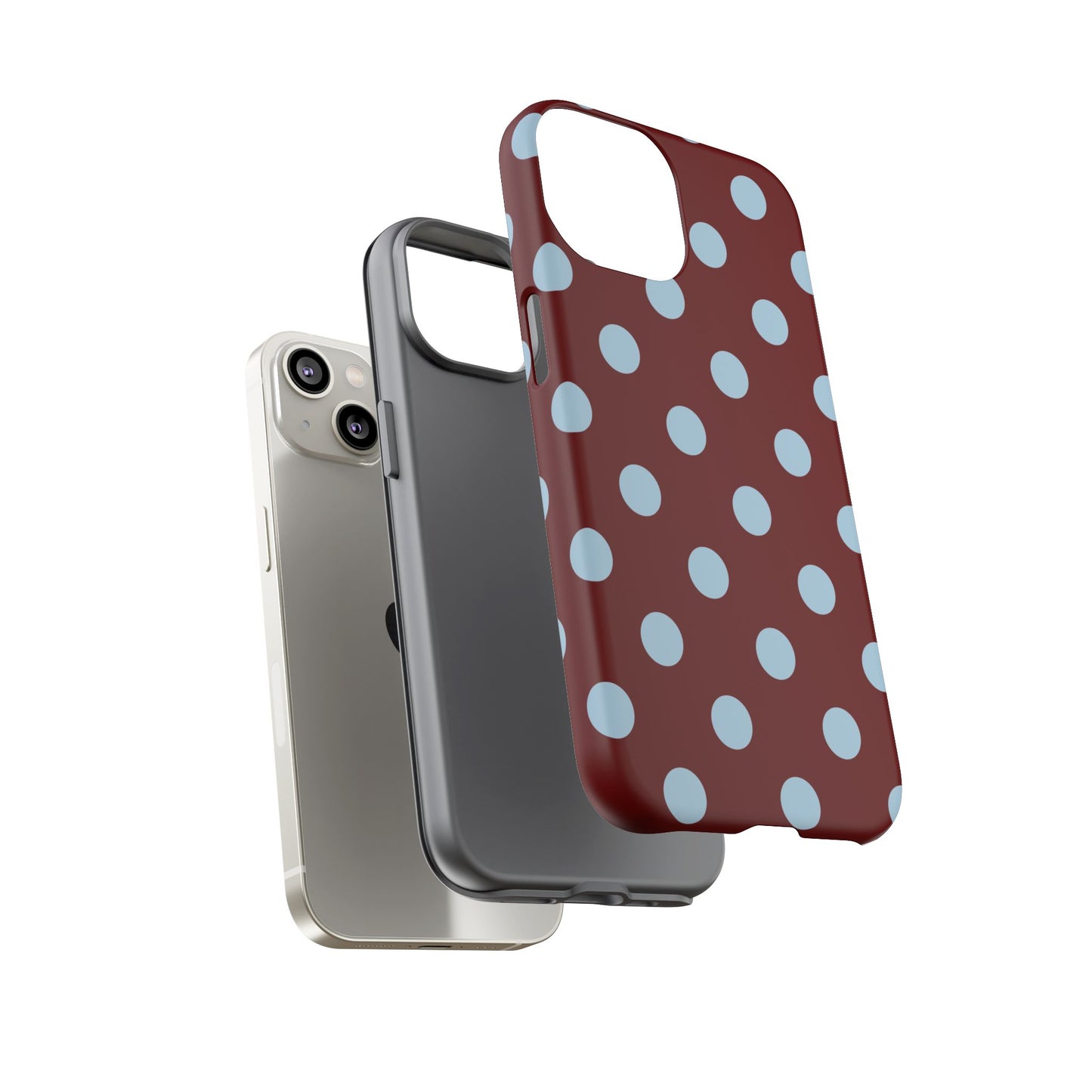 Red and Blue Polka dot