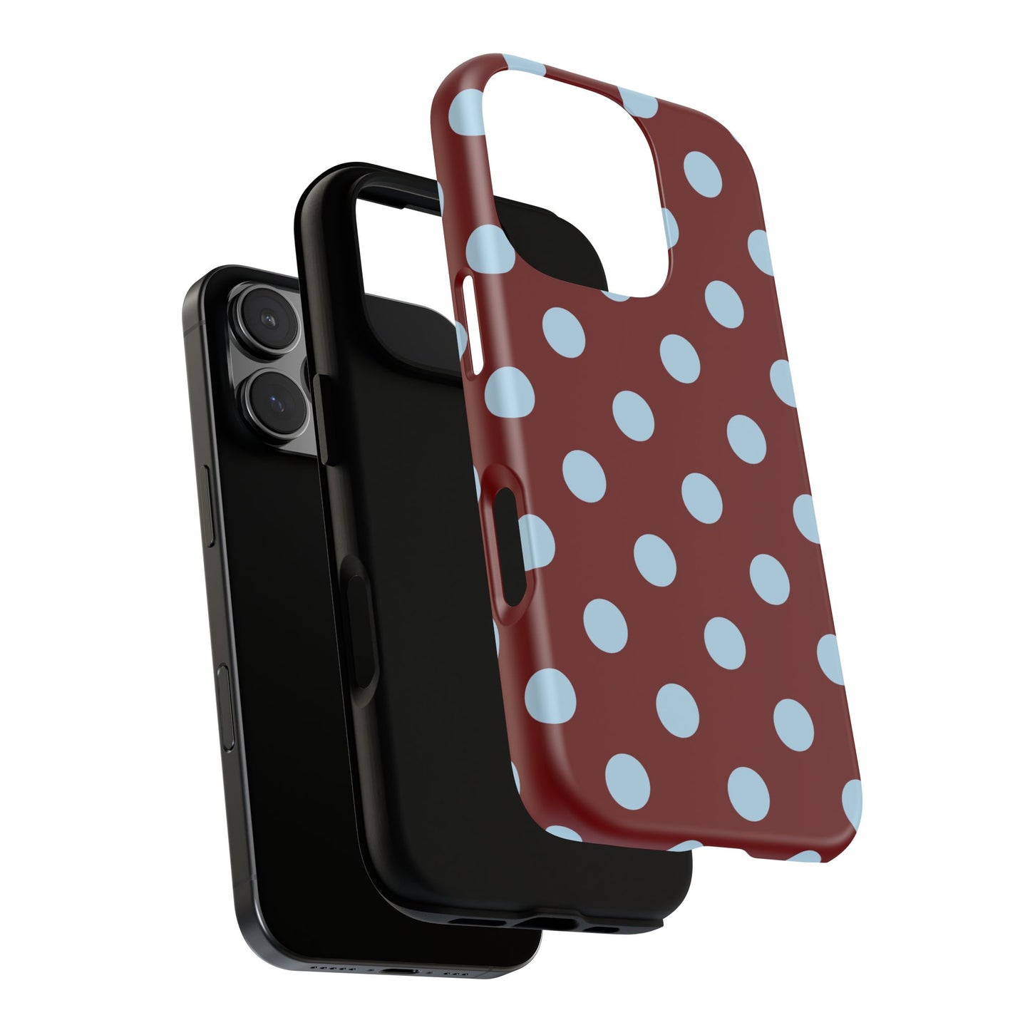 Red and Blue Polka dot